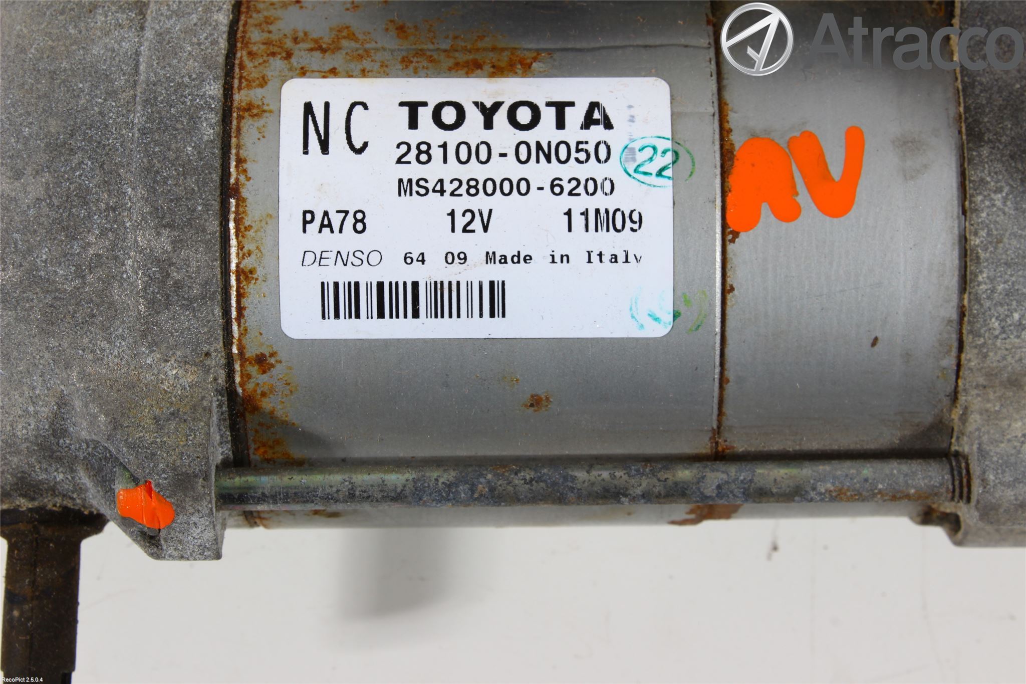 Toyota AURIS 10-12 Startmotor Diesel