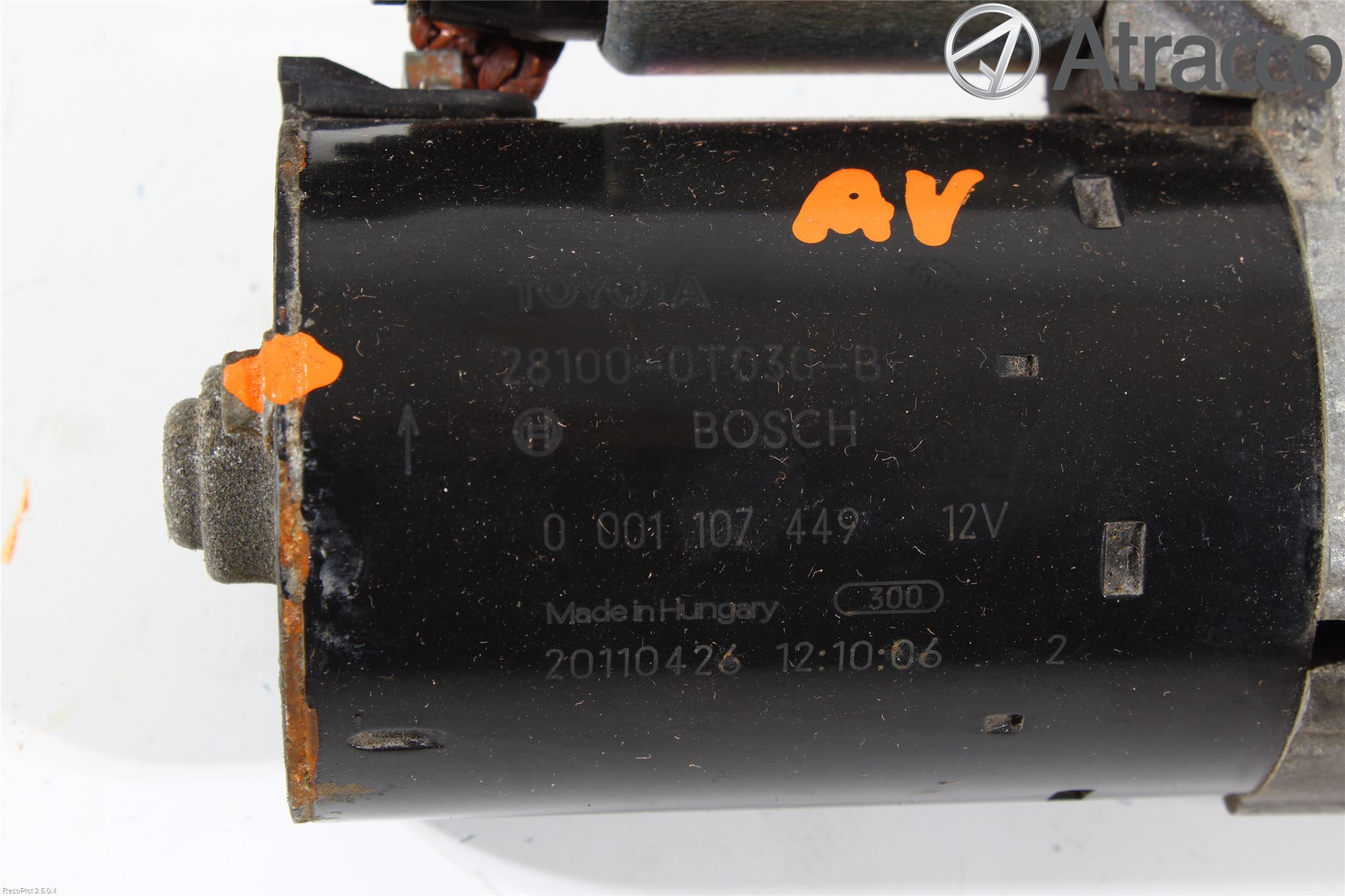 Toyota AURIS 10-12 Startmotor