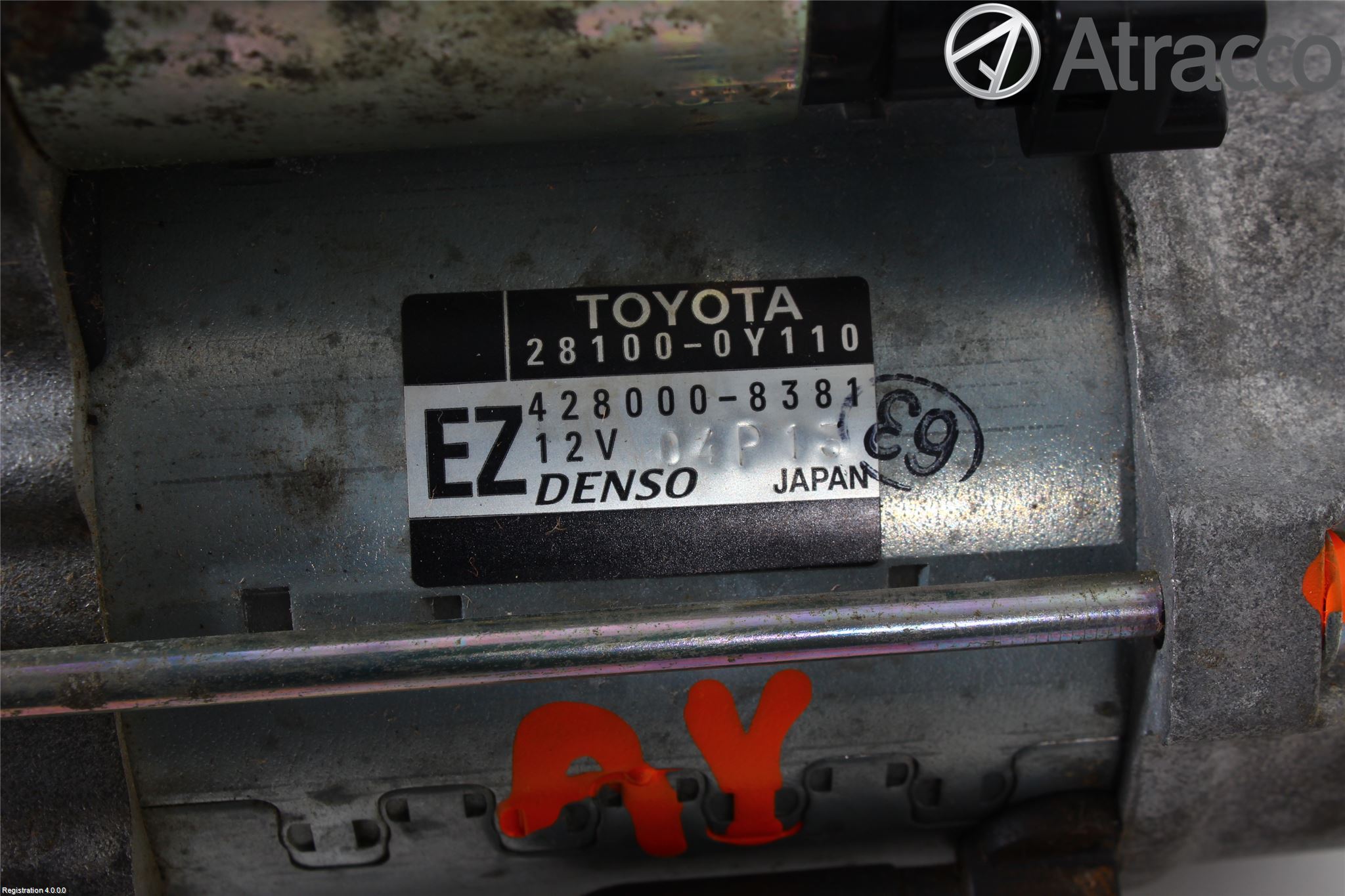 Toyota YARIS XP130 12-14 Startmotor