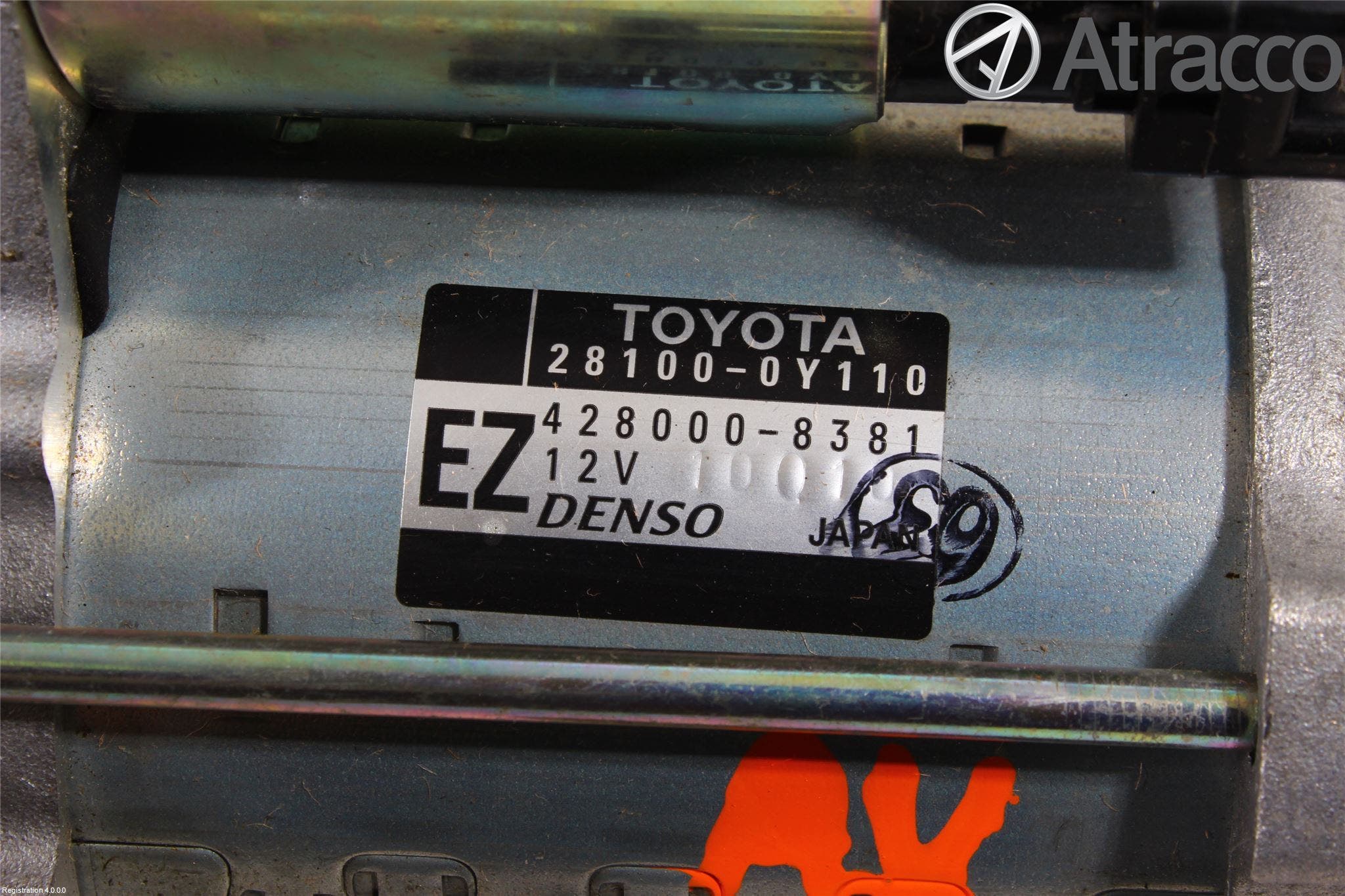 Toyota YARIS XP130 12-14 Startmotor