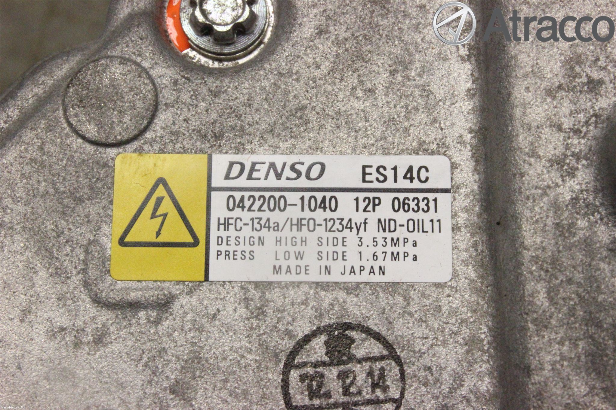 Toyota YARIS XP130 12-14 Ac Kompressor