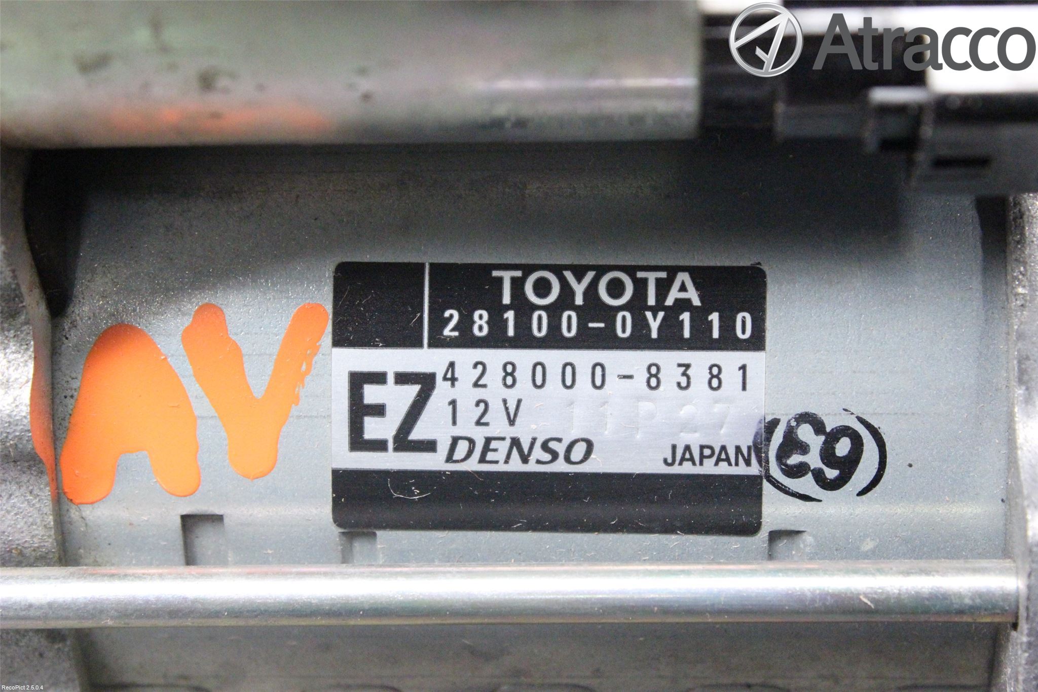 Toyota YARIS XP130 12-14 Startmotor