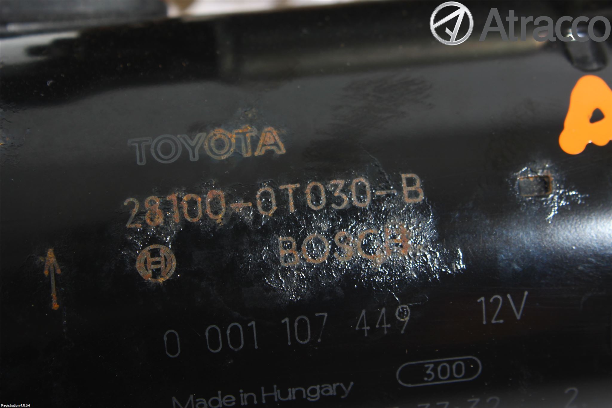 Toyota AURIS 10-12 Startmotor