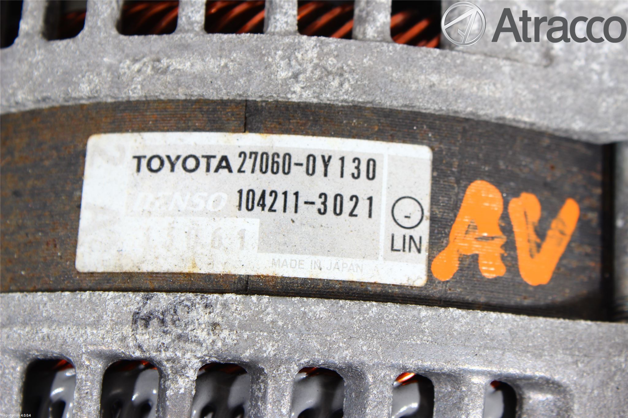 Toyota YARIS XP130 12-14 Generator