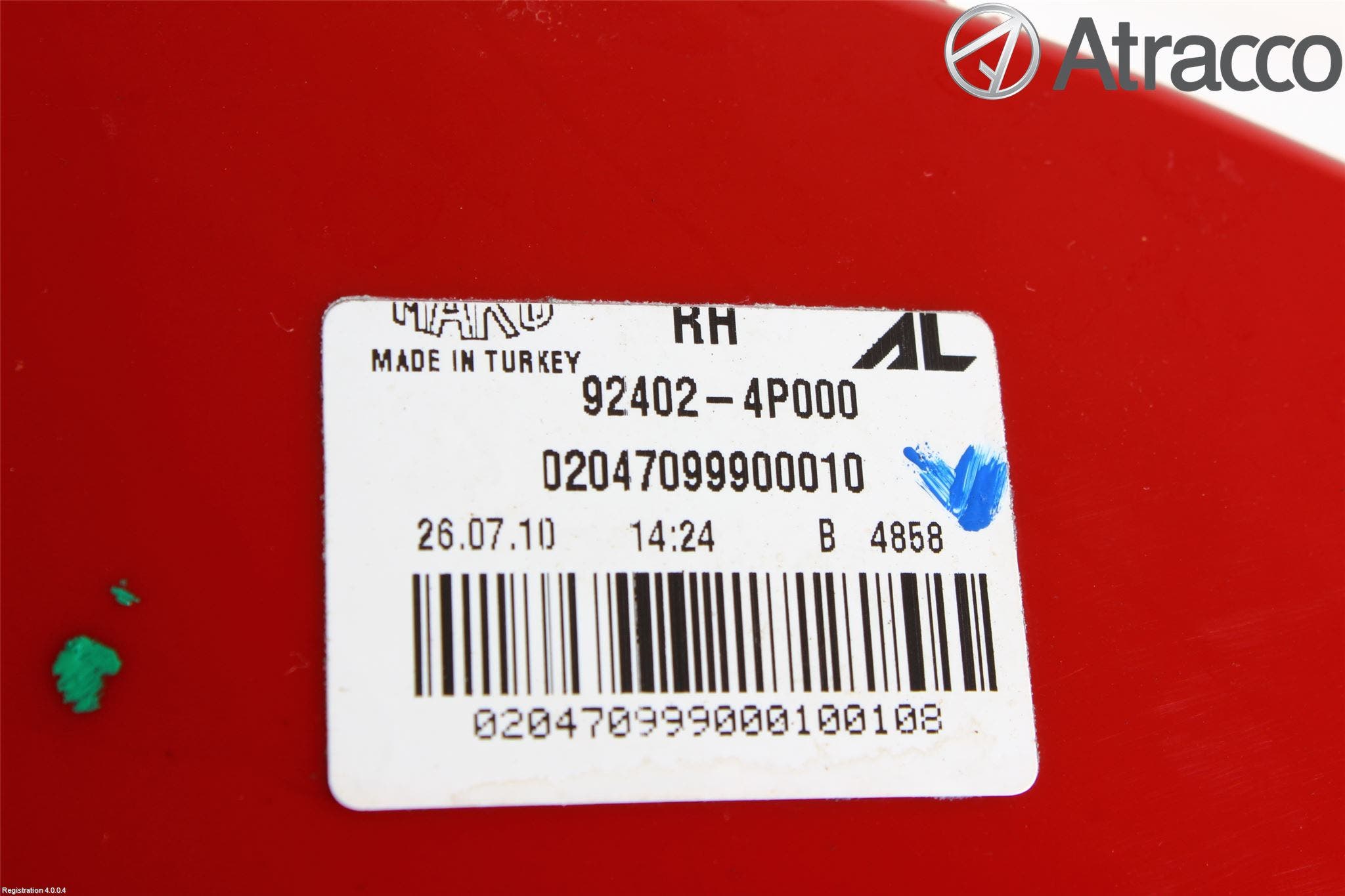 Hyundai i20 PB 09-14 Bakljus Höger