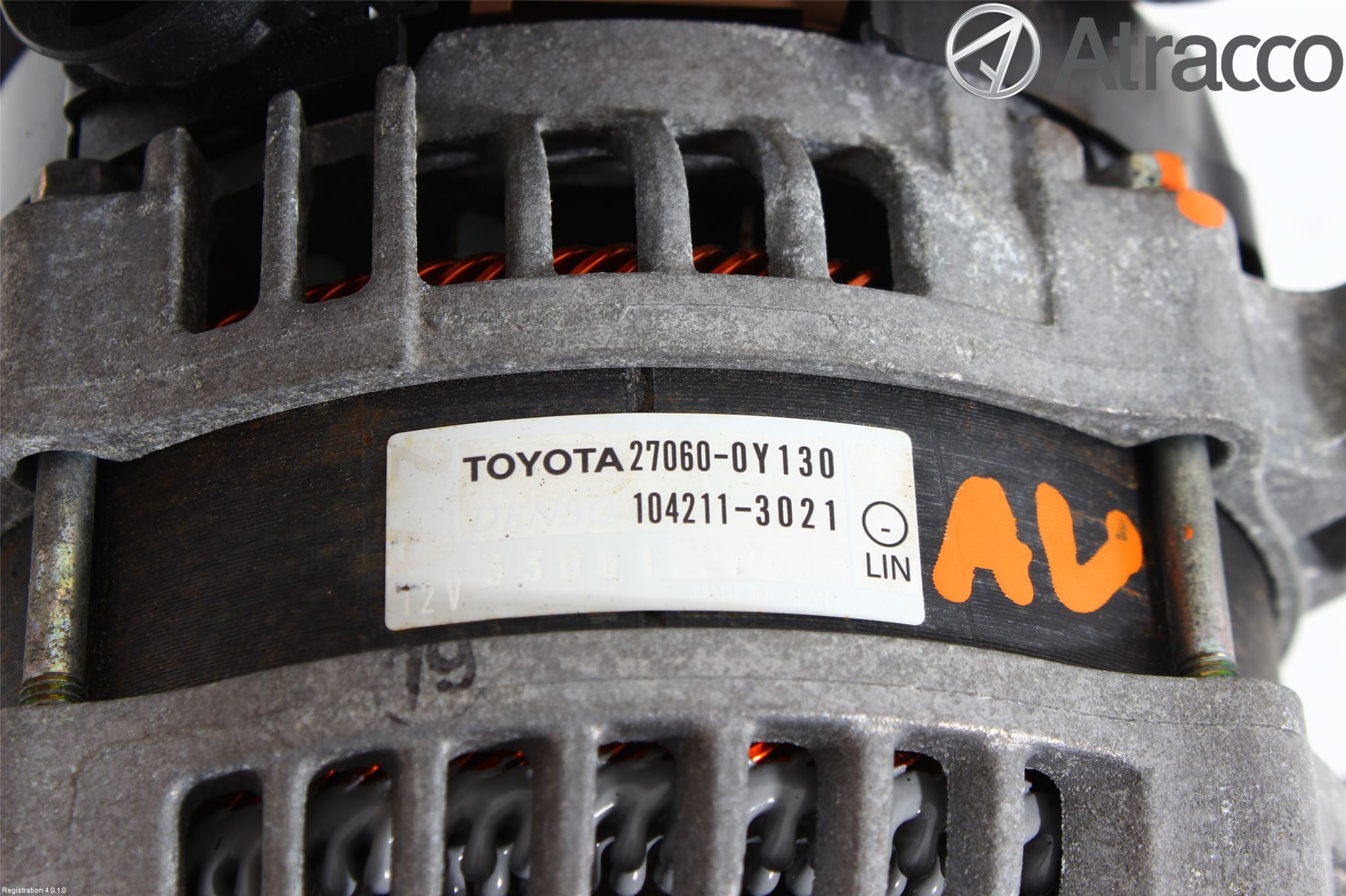 Toyota YARIS XP130 12-14 Generator