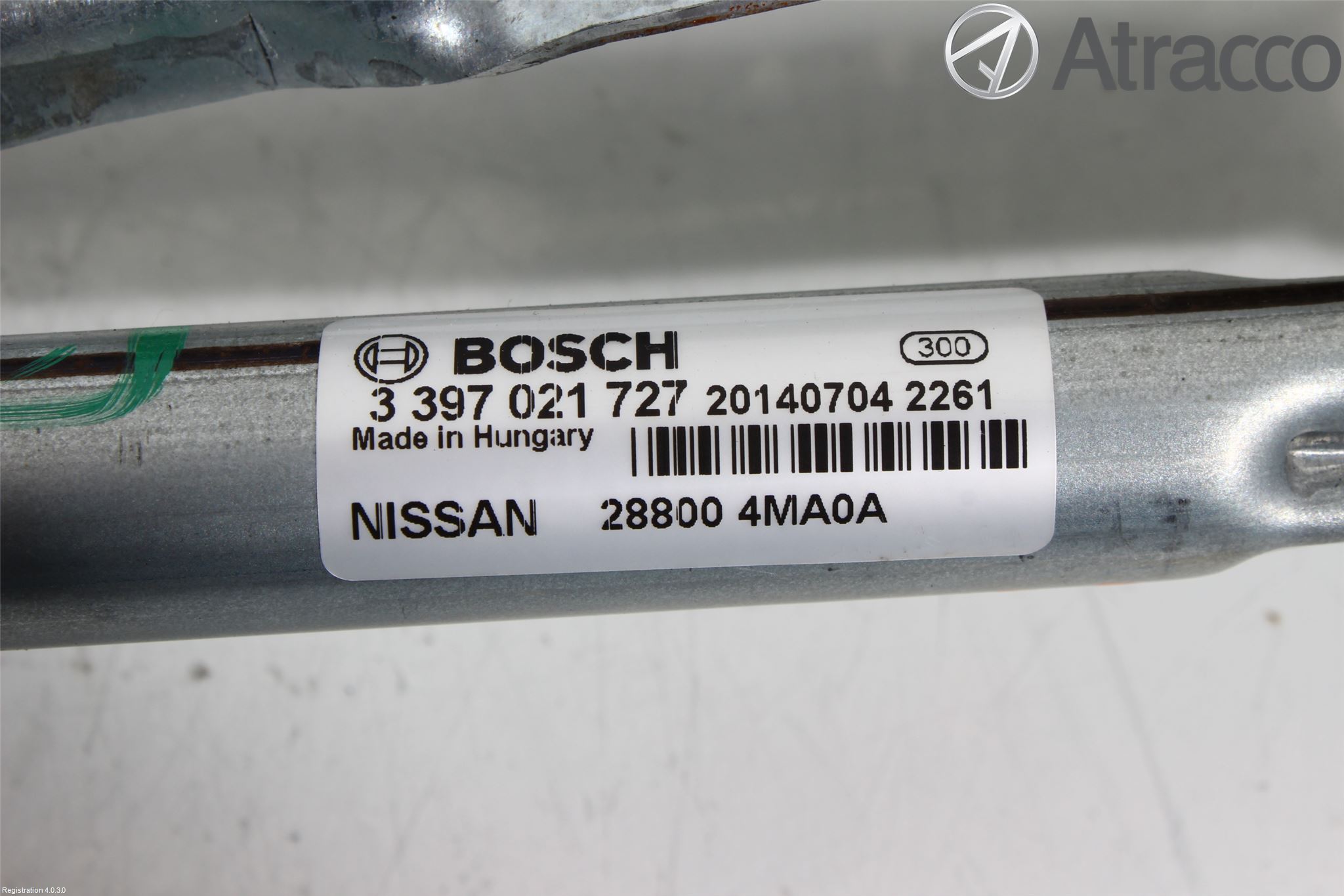 Nissan PULSAR Torkarmekanism Vindruta