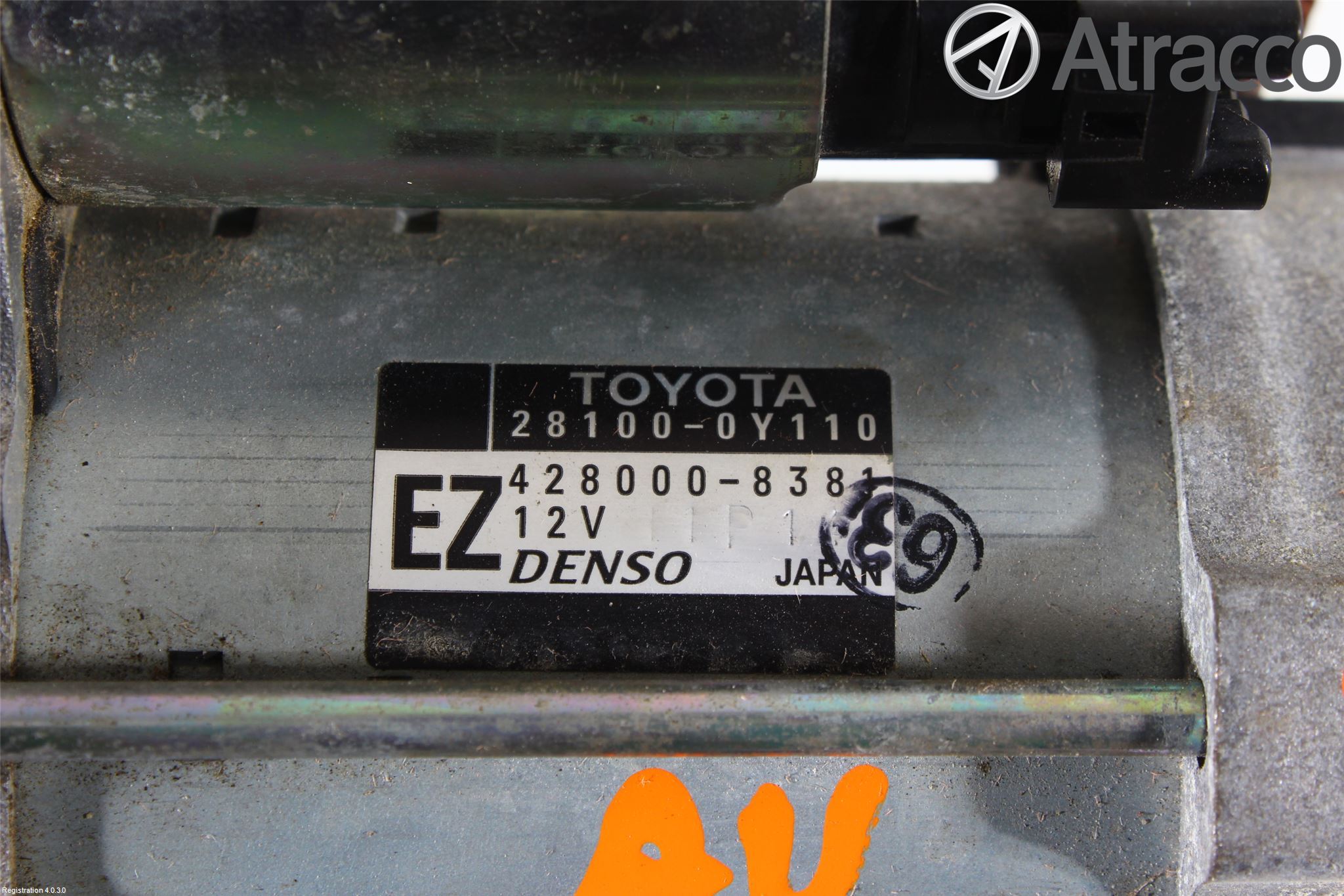 Toyota YARIS XP130 12-14 Startmotor