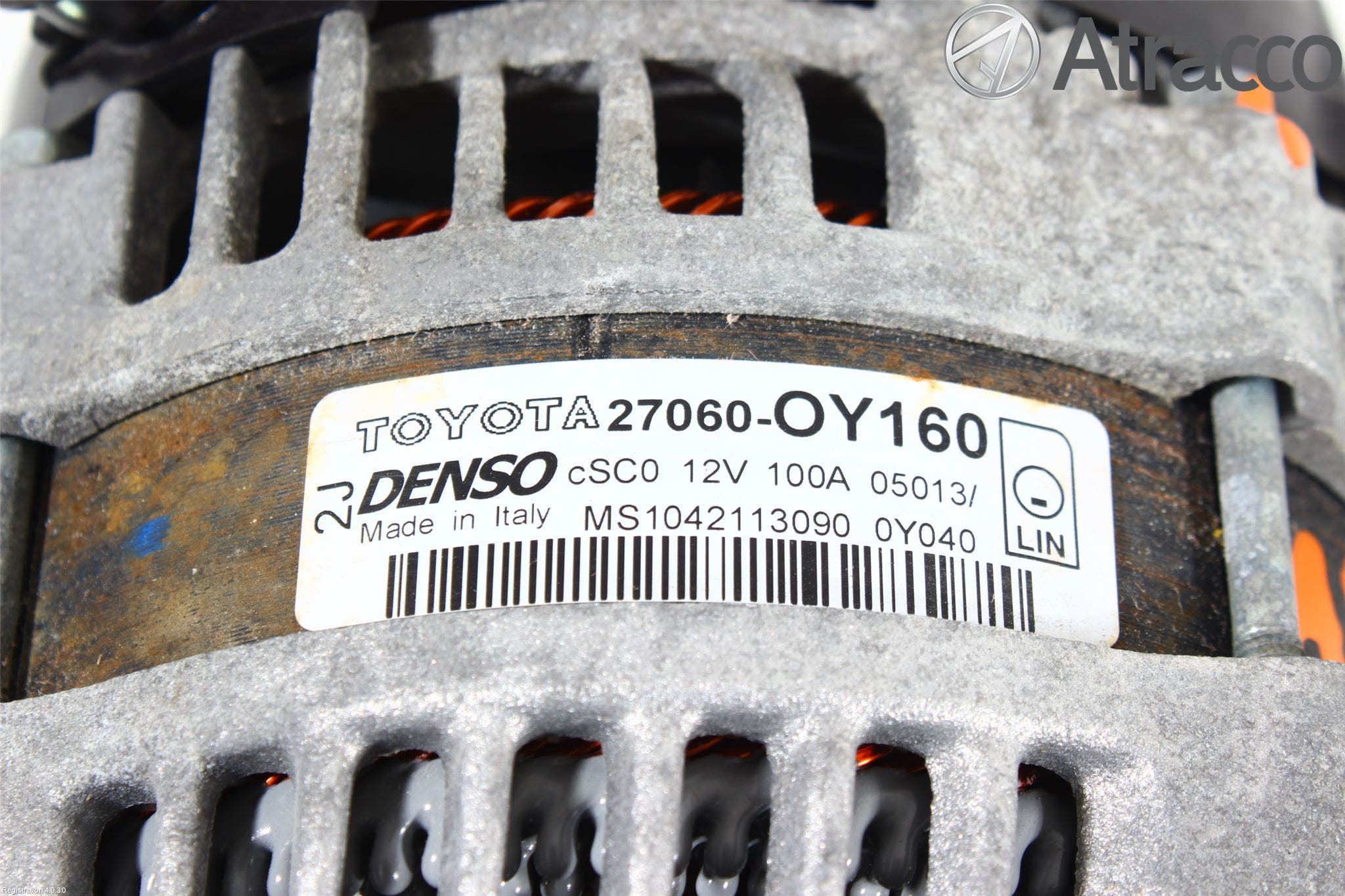 Toyota YARIS XP130 12-14 Generator