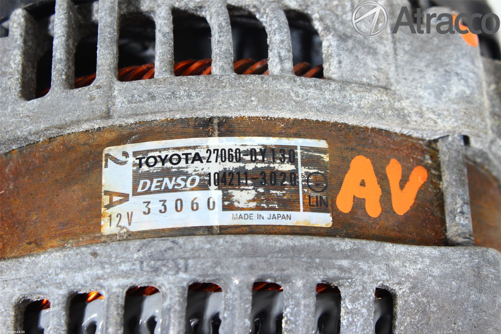 Toyota YARIS XP130 12-14 Generator