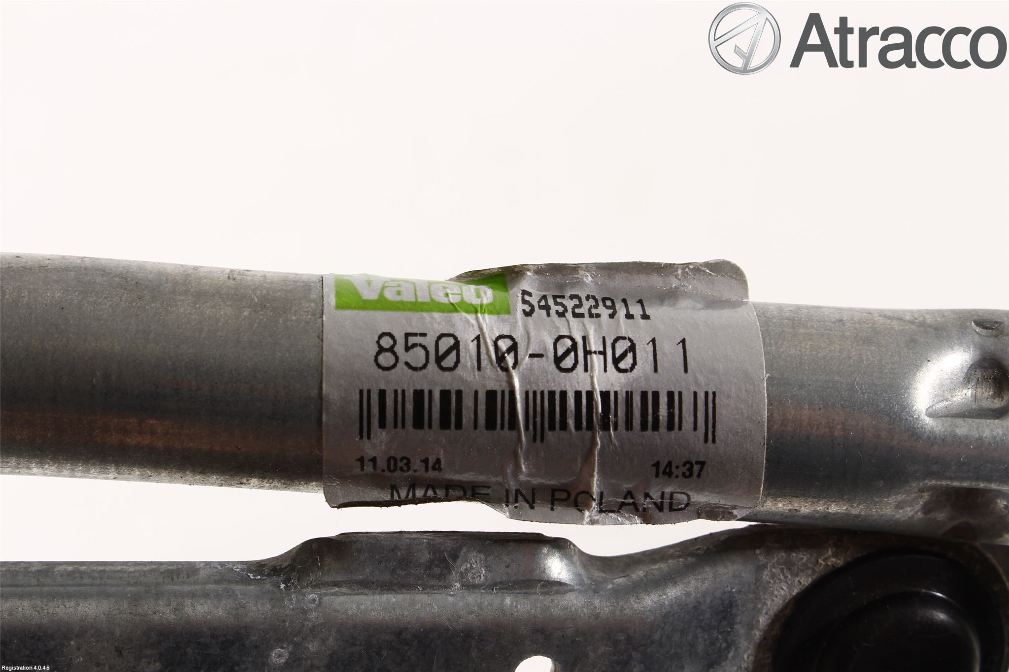 Toyota AYGO 06-14 Torkarmekanism Vindruta