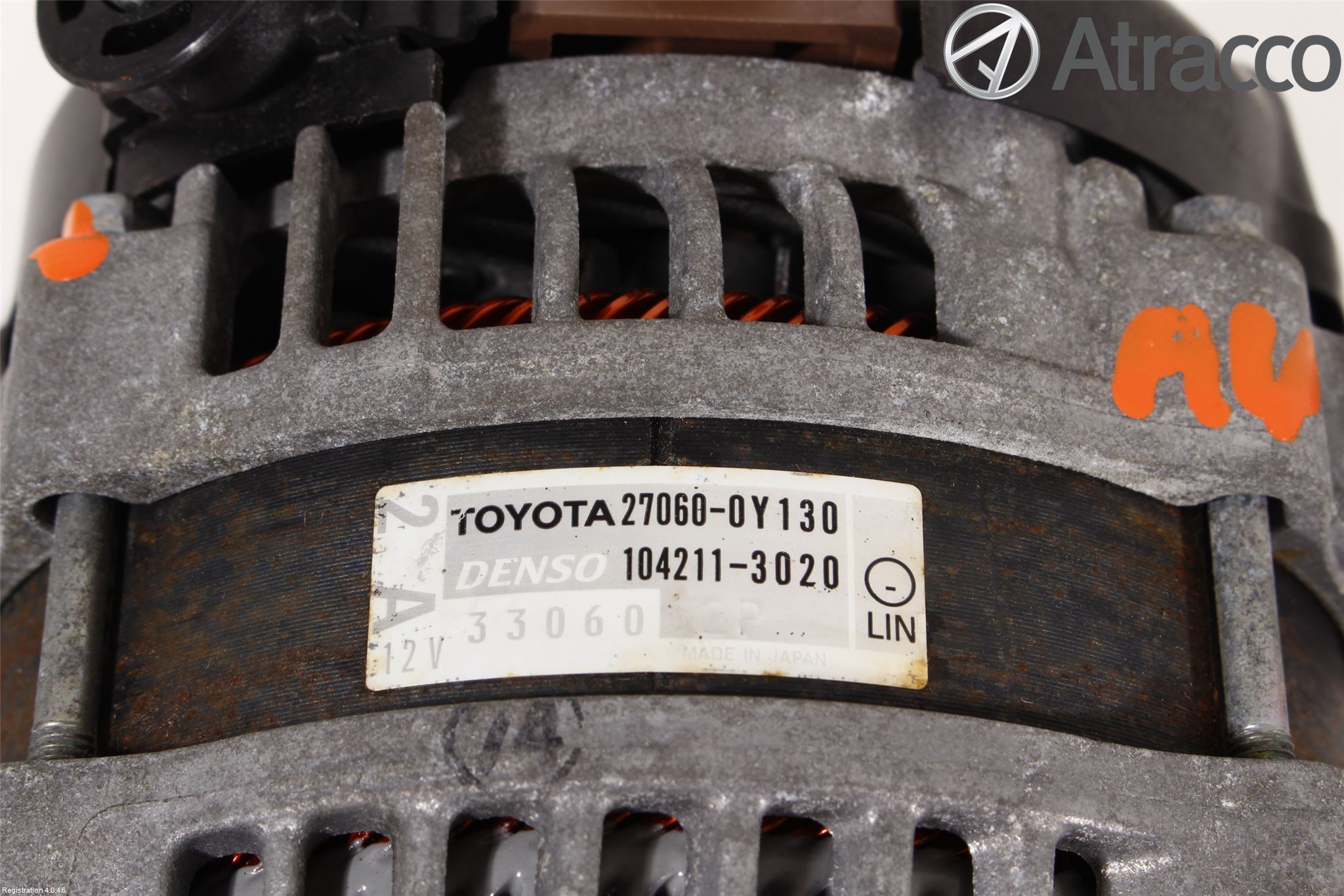 Toyota YARIS XP130 12-14 Generator