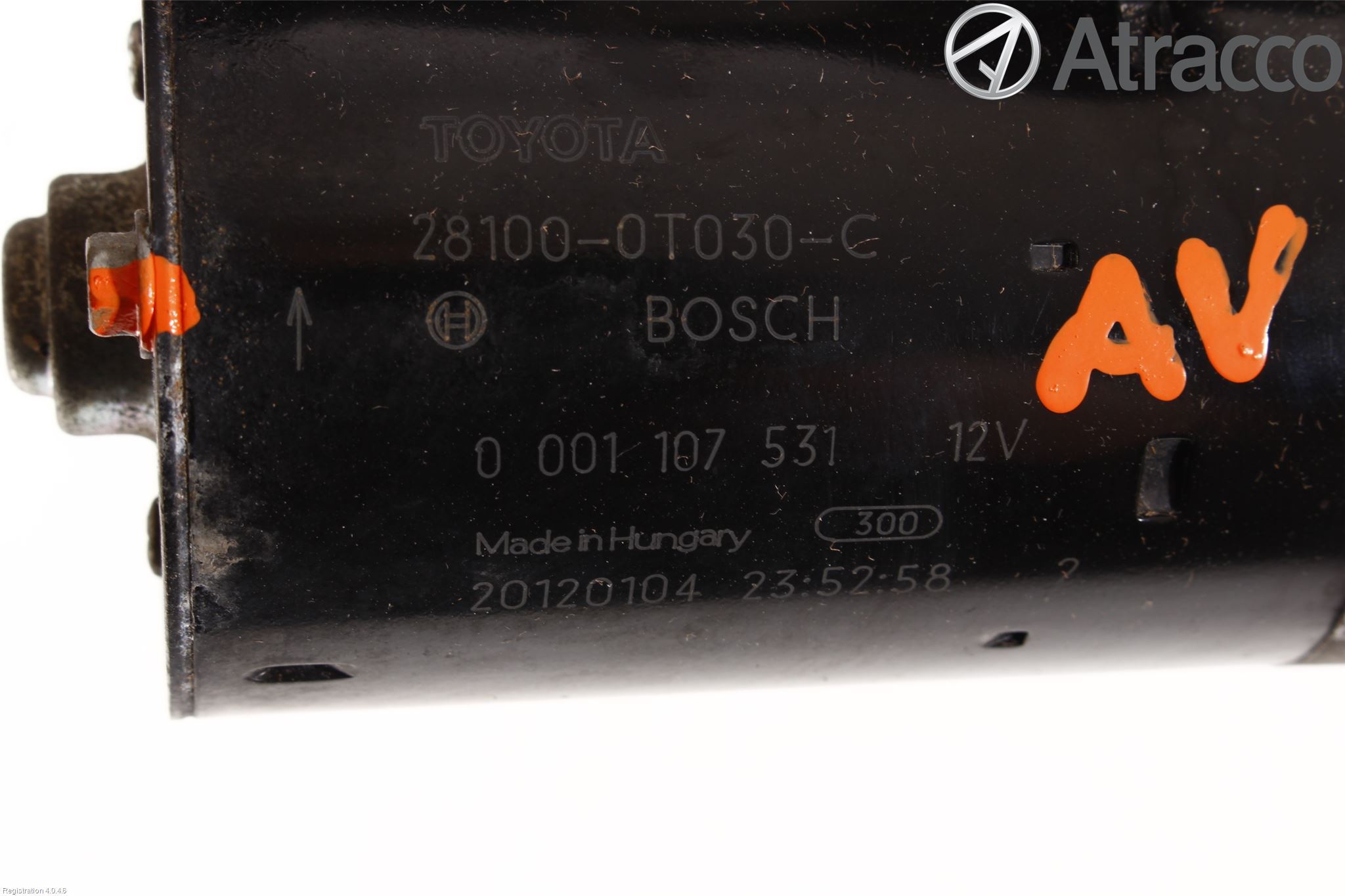 Toyota AURIS 10-12 Startmotor