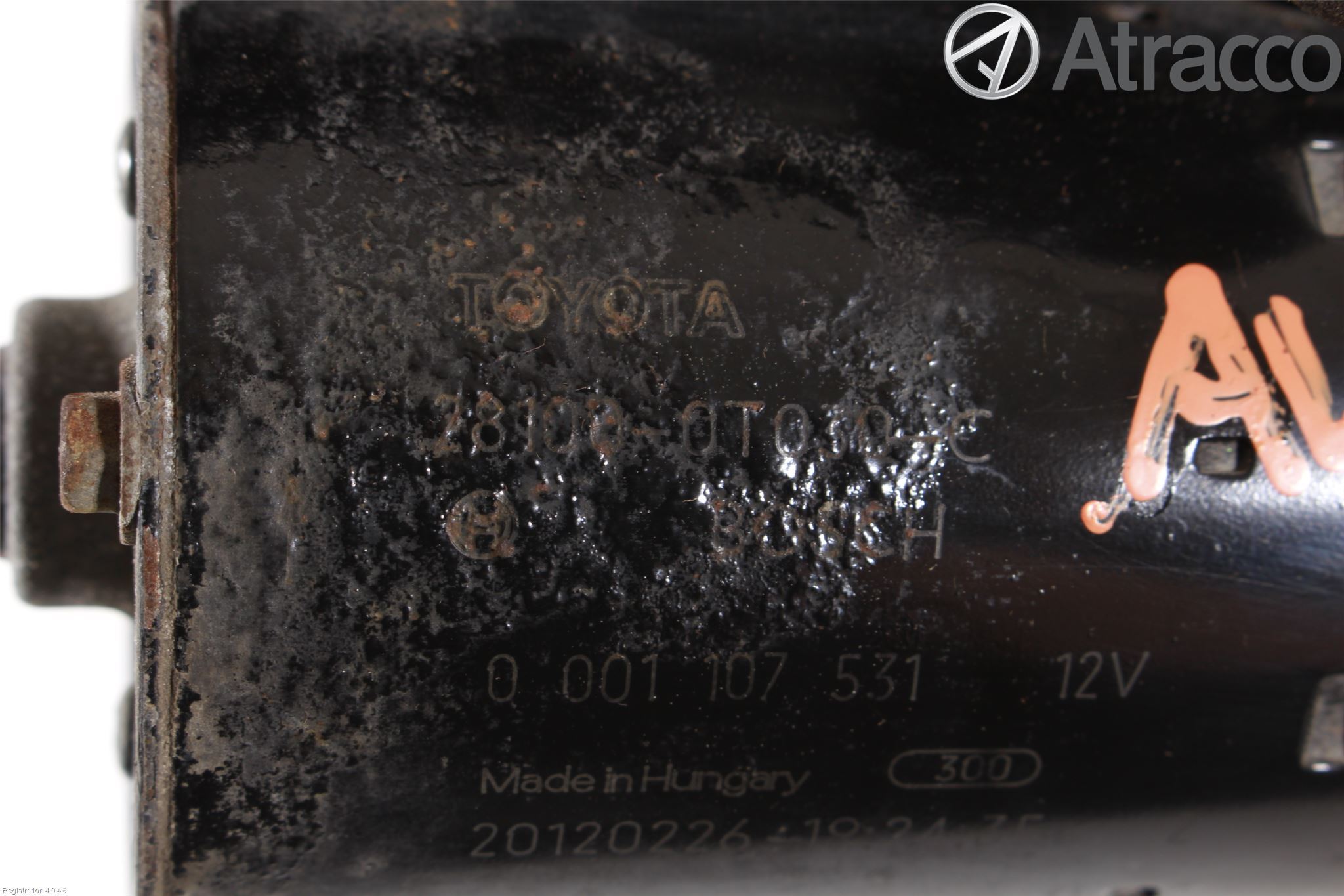 Toyota AURIS 10-12 Startmotor