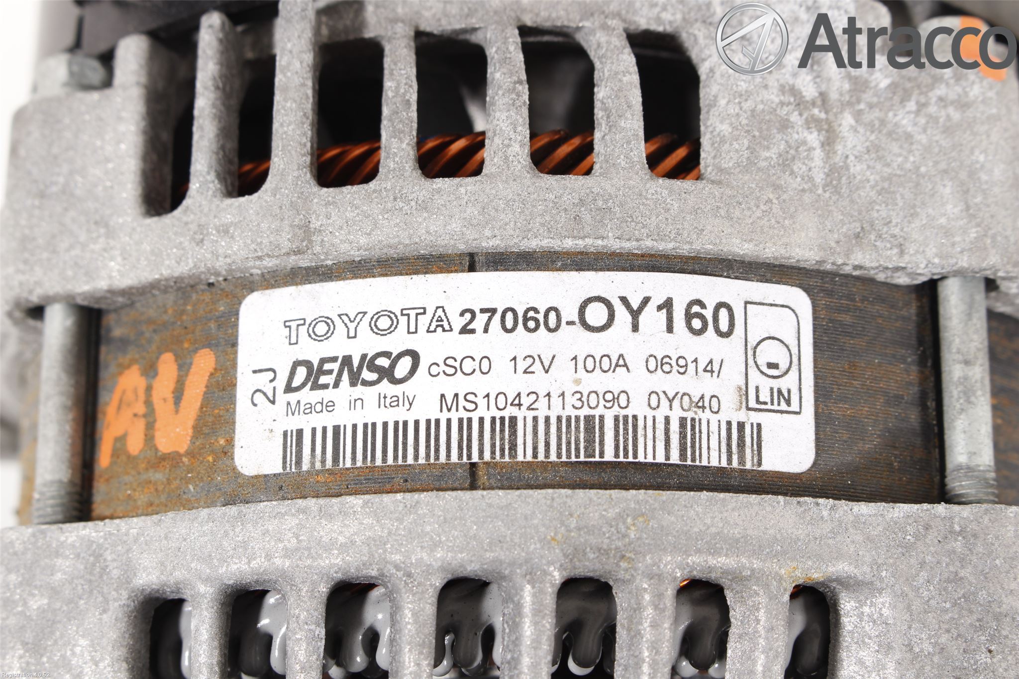 Toyota YARIS XP130 12-14 Generator