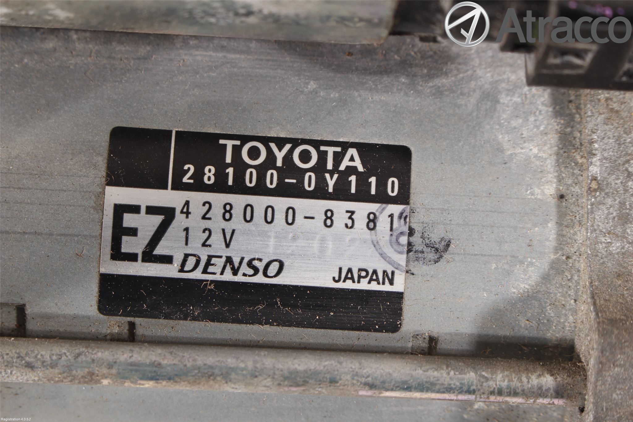 Toyota YARIS XP130 12-14 Startmotor