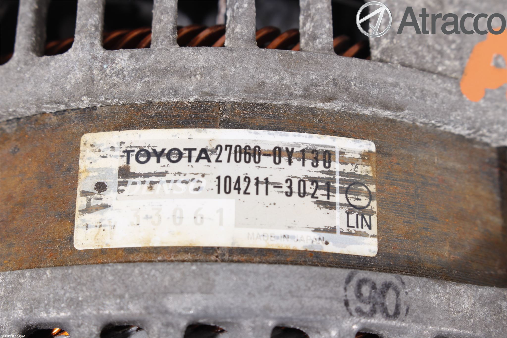 Toyota YARIS XP130 12-14 Generator