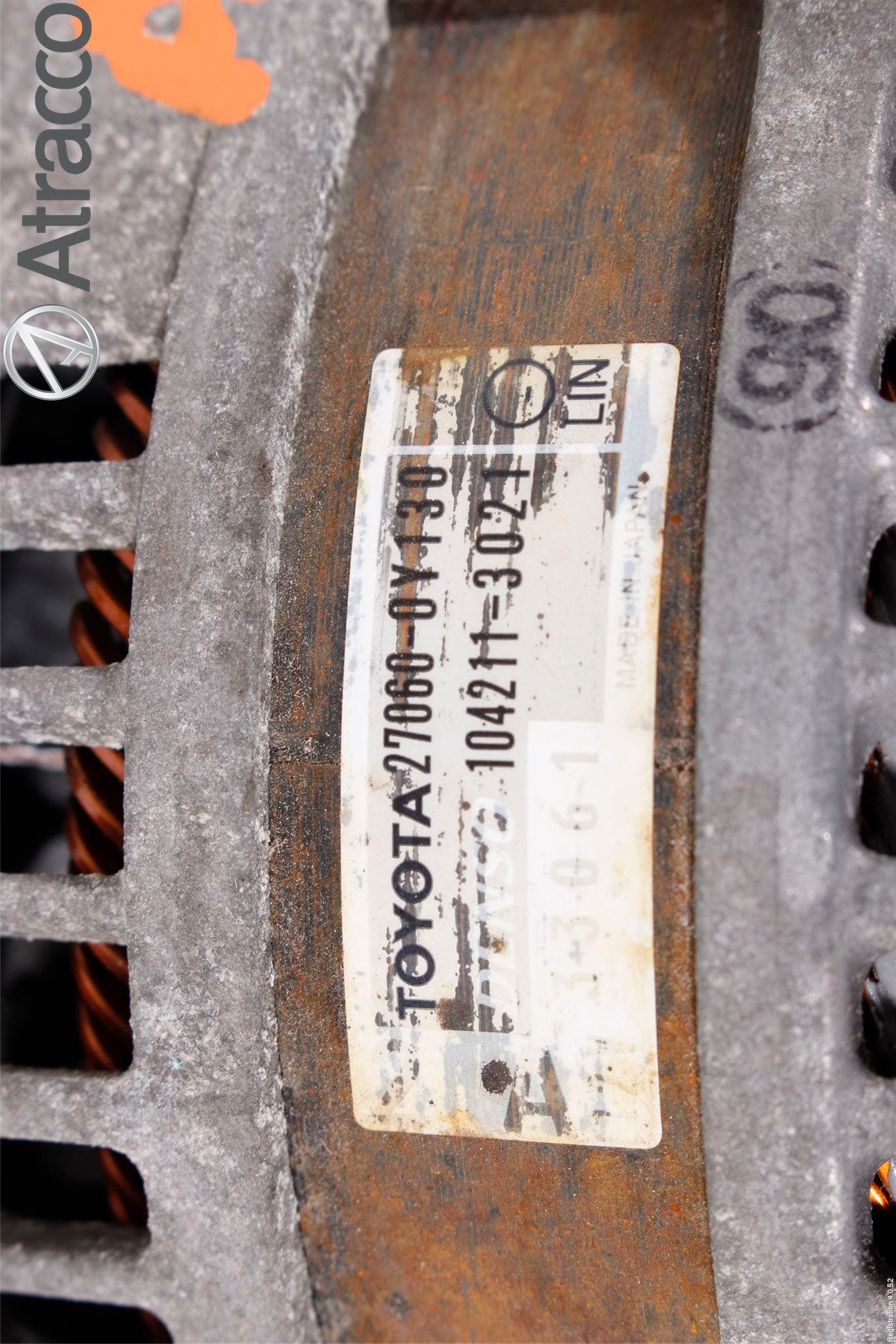 Toyota YARIS XP130 12-14 Generator