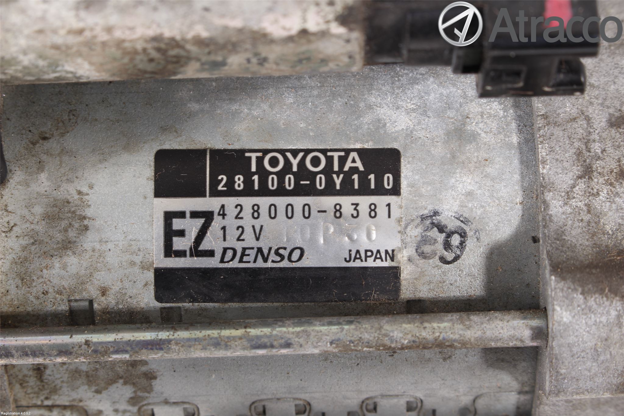 Toyota YARIS XP130 12-14 Startmotor