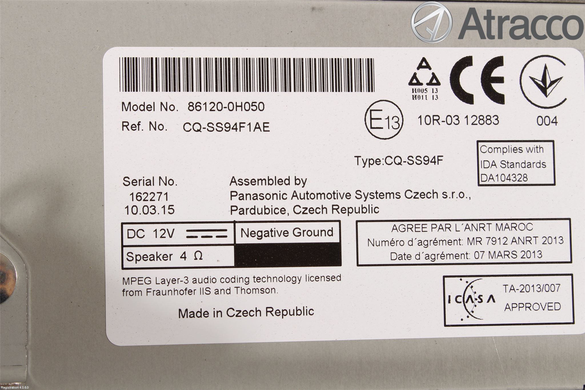 Toyota AYGO 15-21 Cd Radio - Multimediapanel