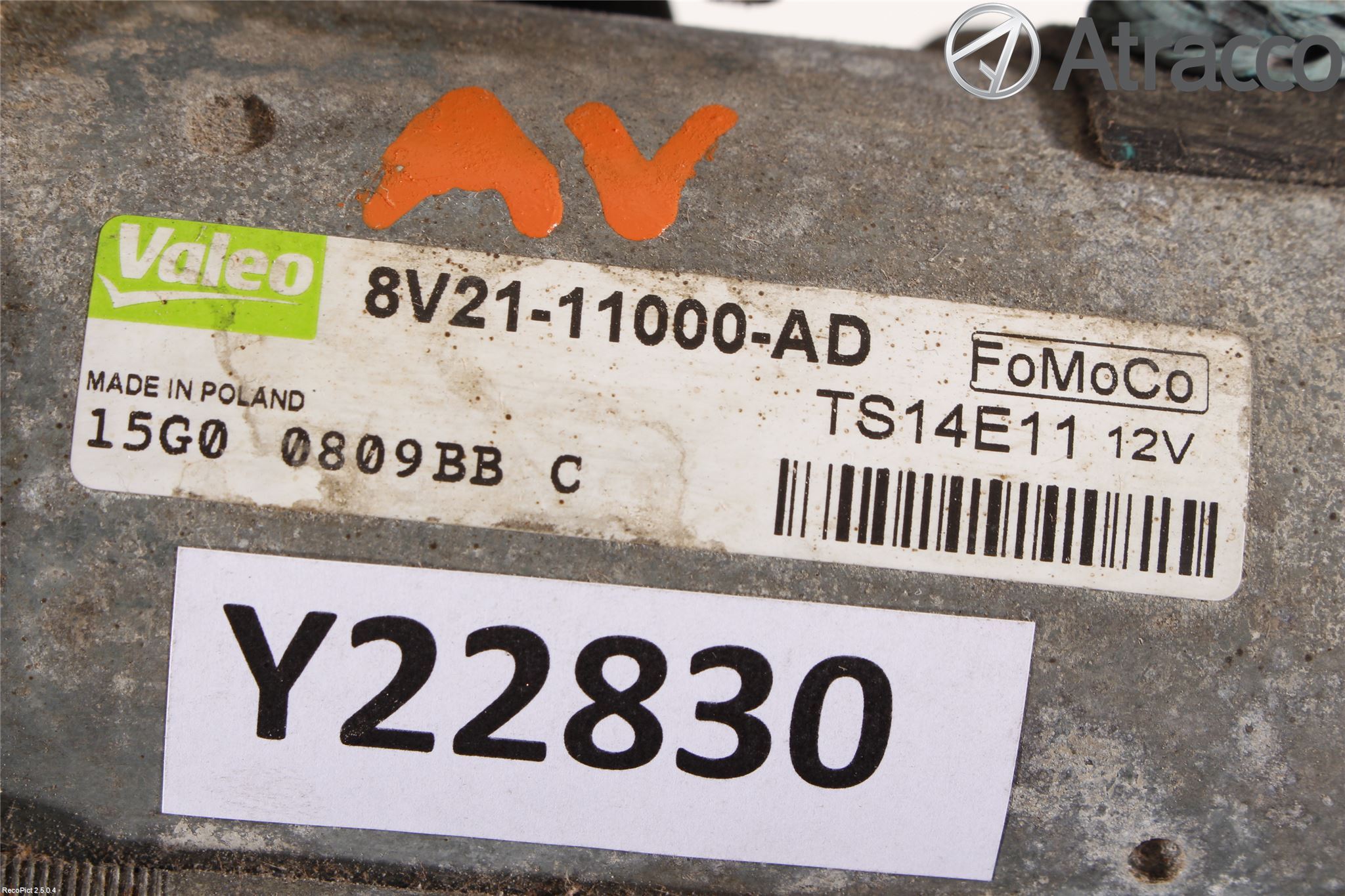 Ford FIESTA 09-12 Startmotor Diesel