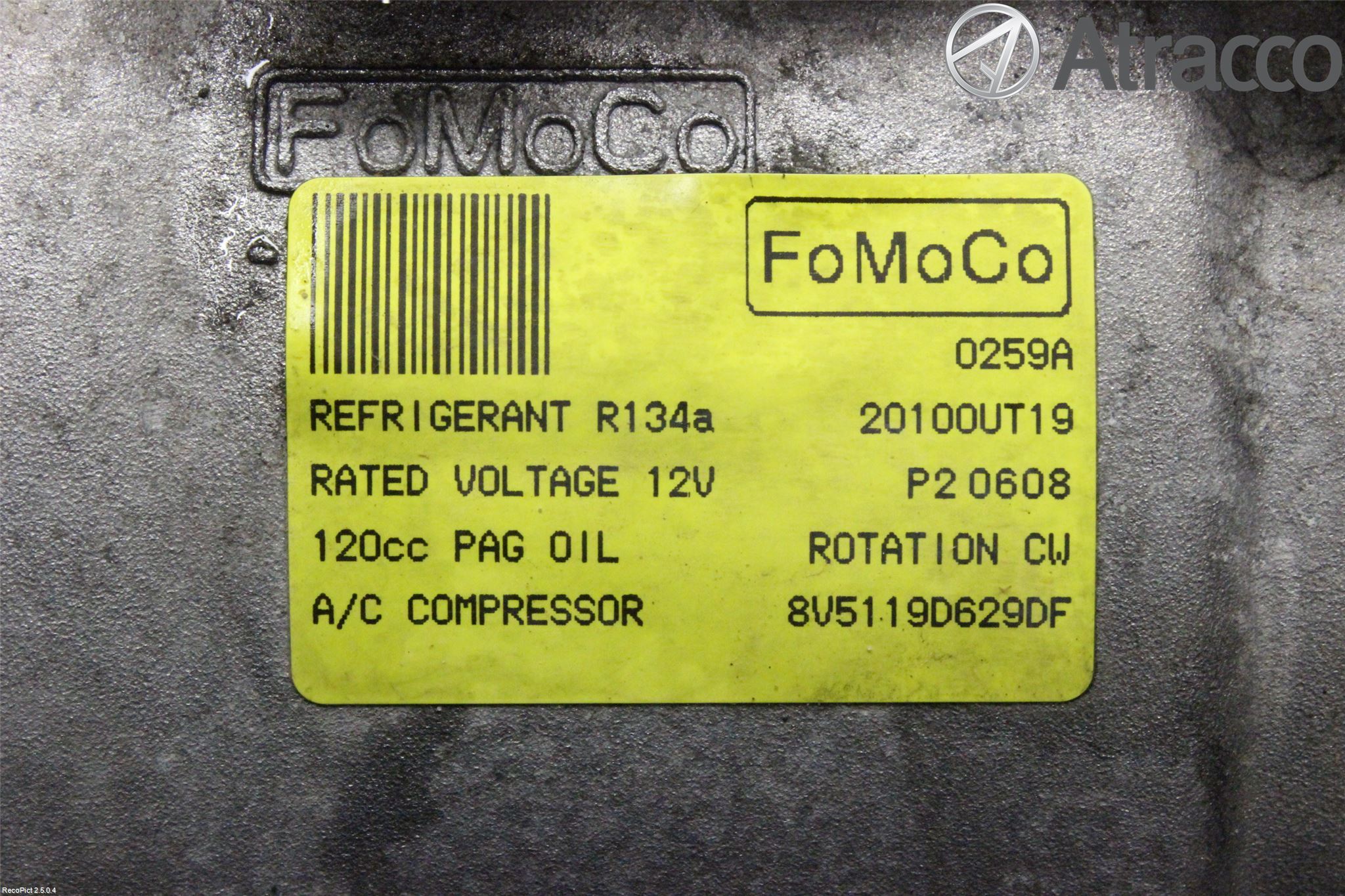 Ford FIESTA 09-12 Ac Kompressor