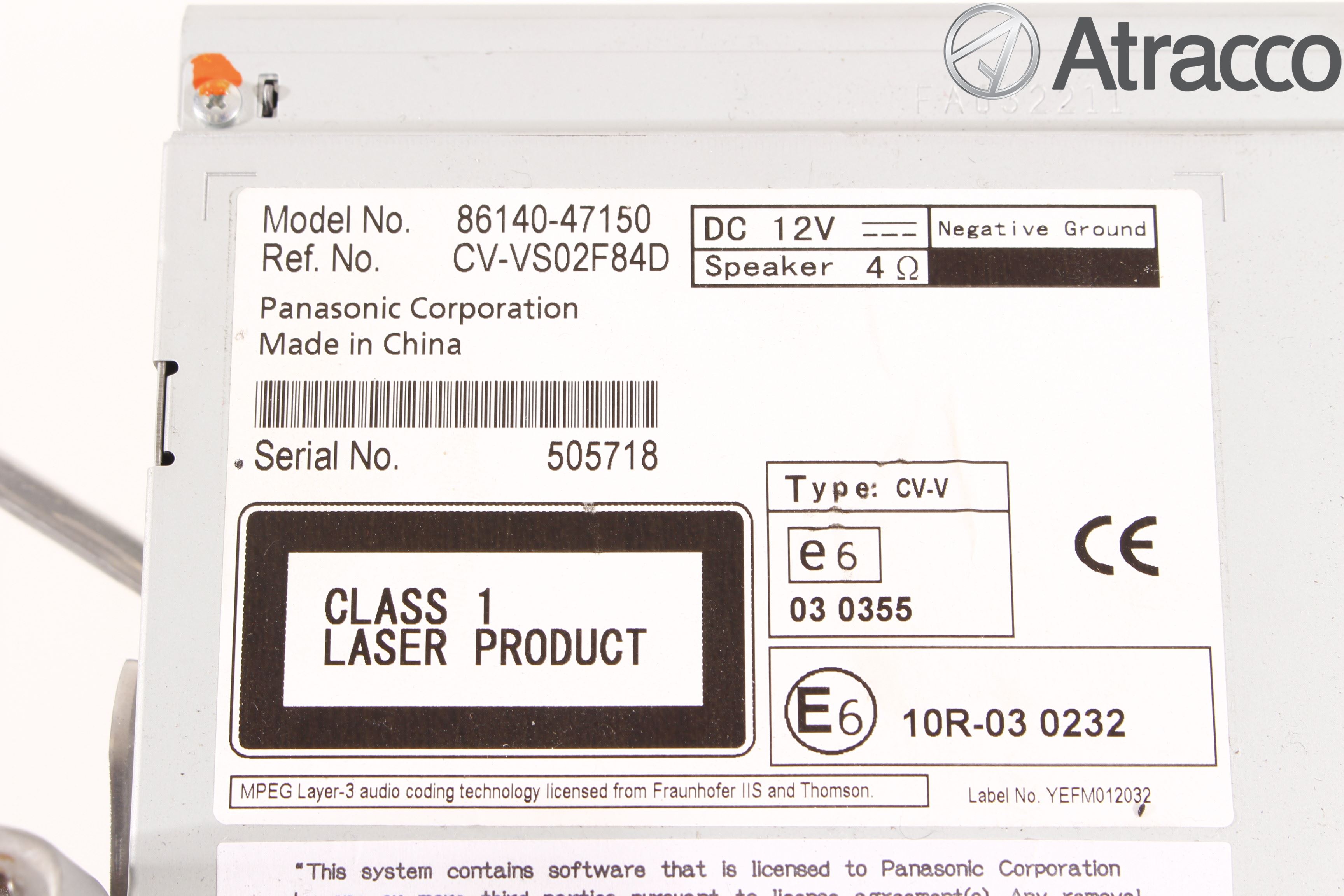 Toyota PRIUS+ ZVW40 12-20 Cd Radio - Multimediapanel