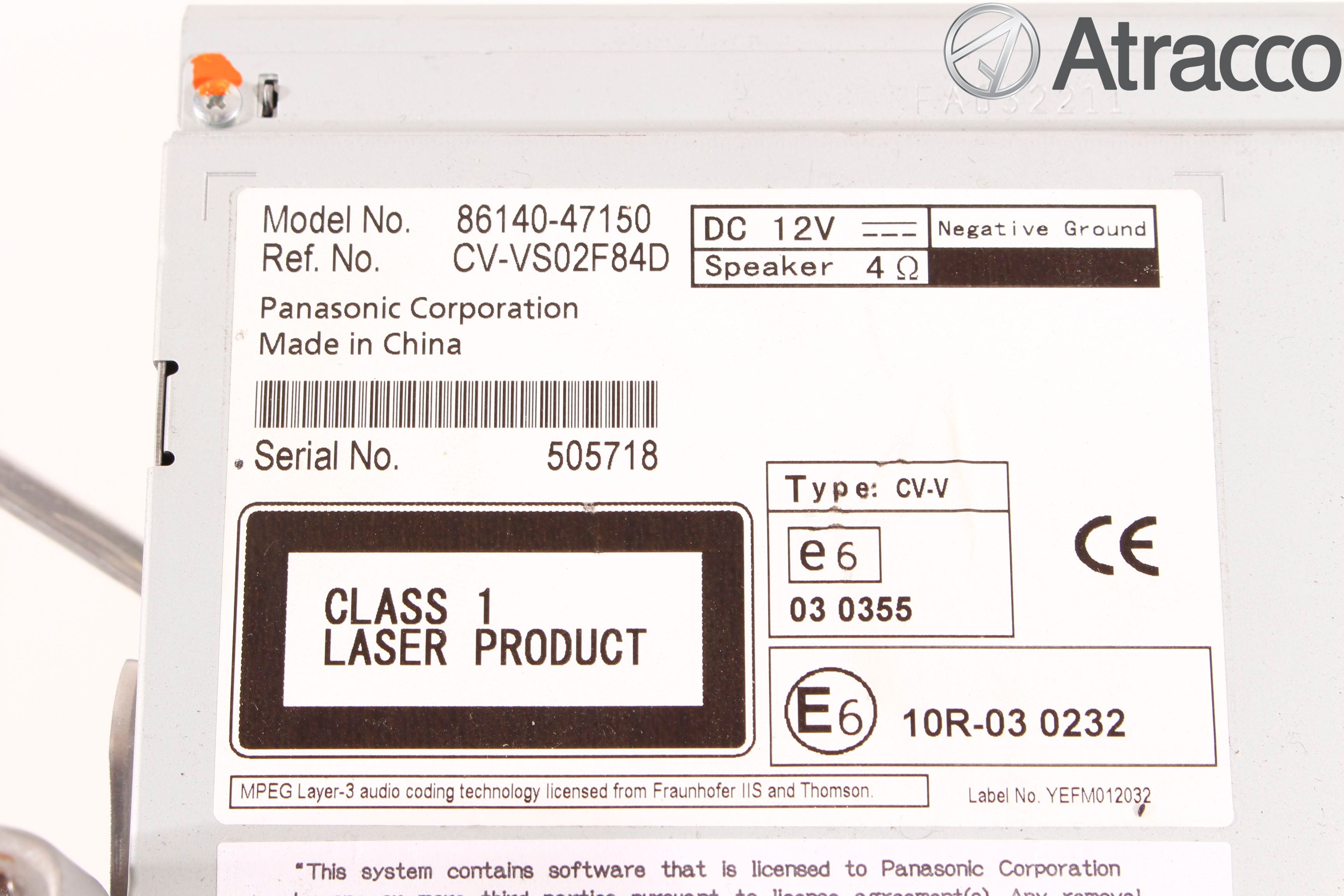 Toyota PRIUS+ ZVW40 12-20 Cd Radio - Multimediapanel