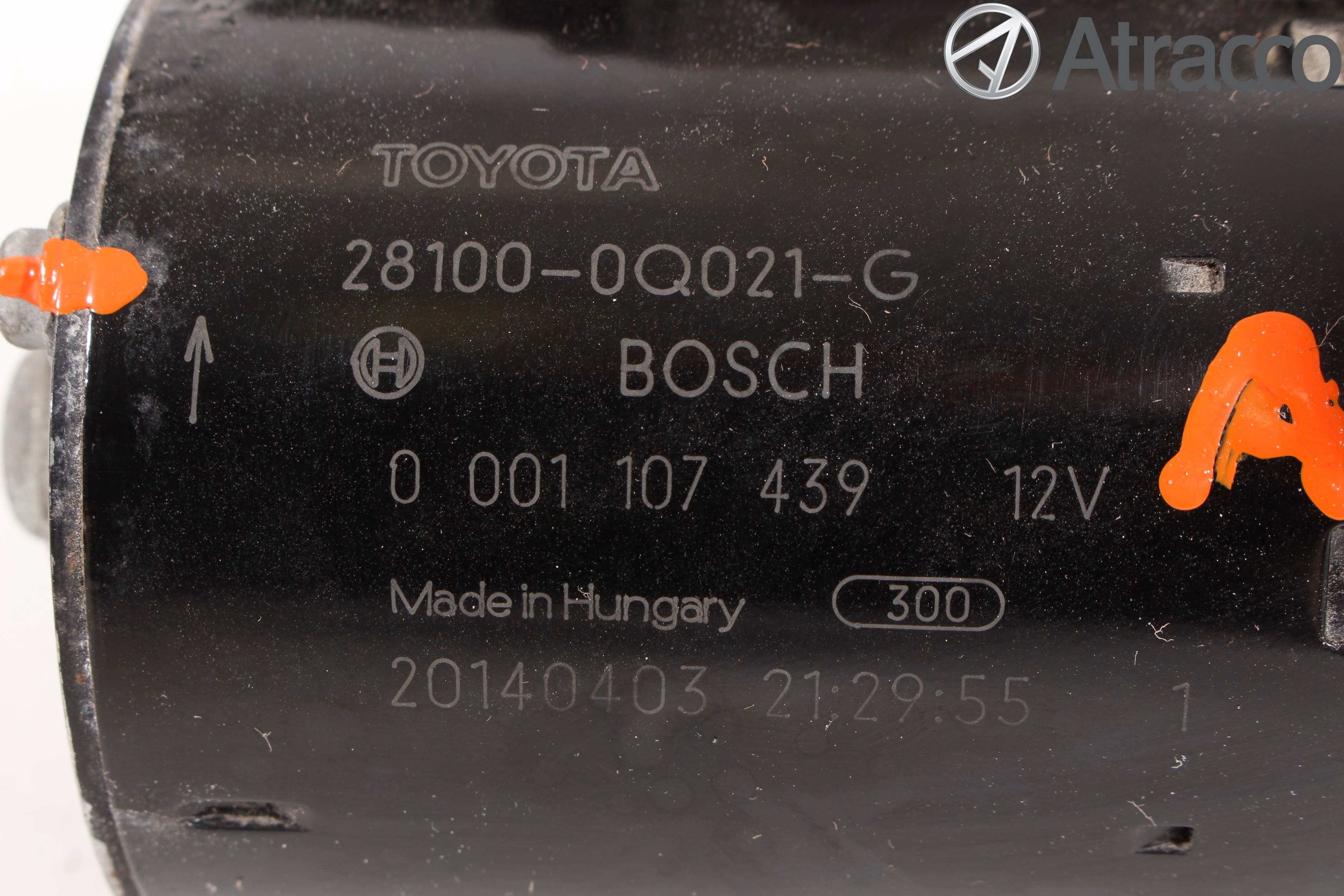 Toyota AYGO 06-14 Startmotor