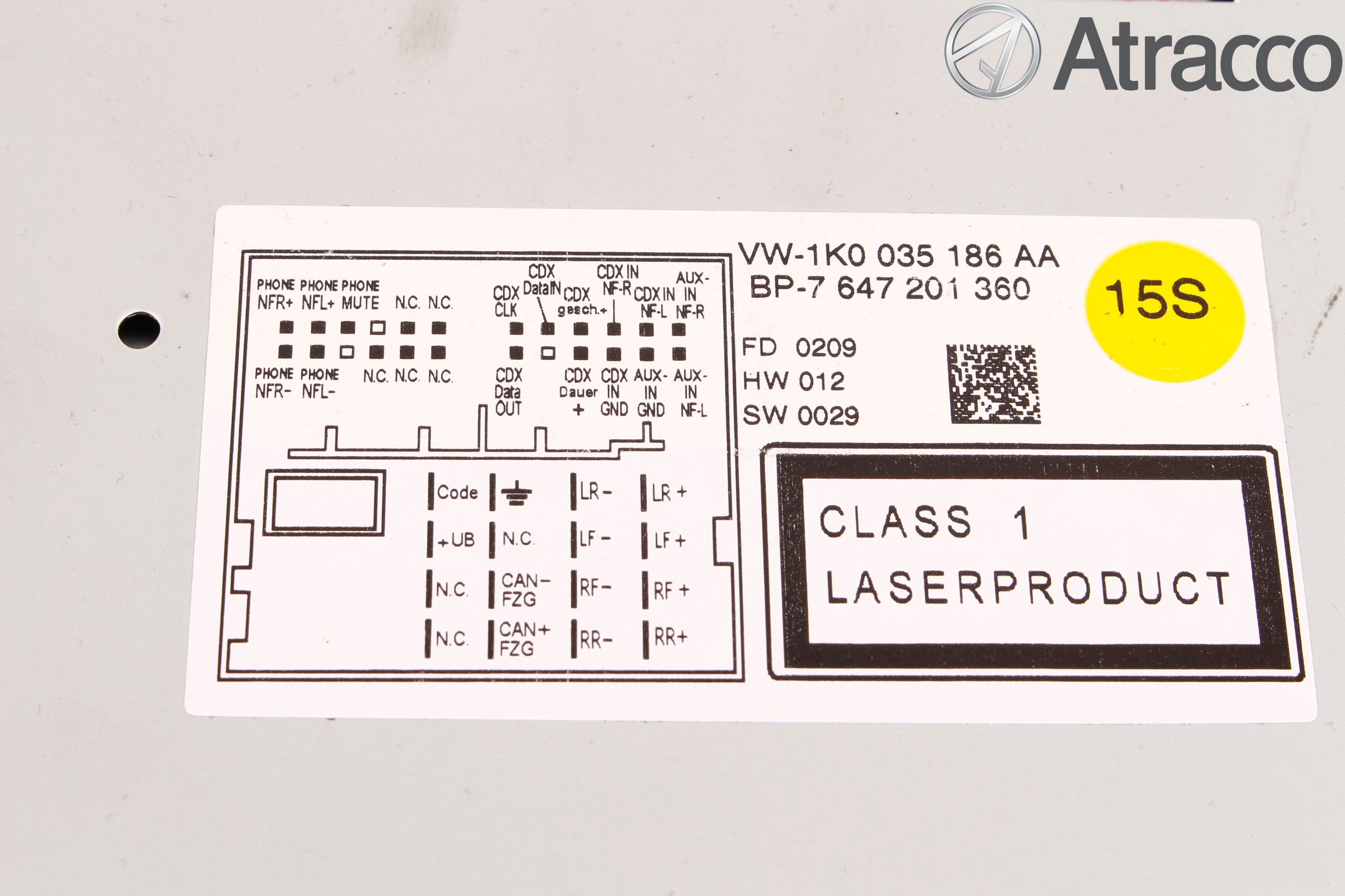 Volkswagen VW GOLF VI 09-13 Cd Radio - Multimediapanel
