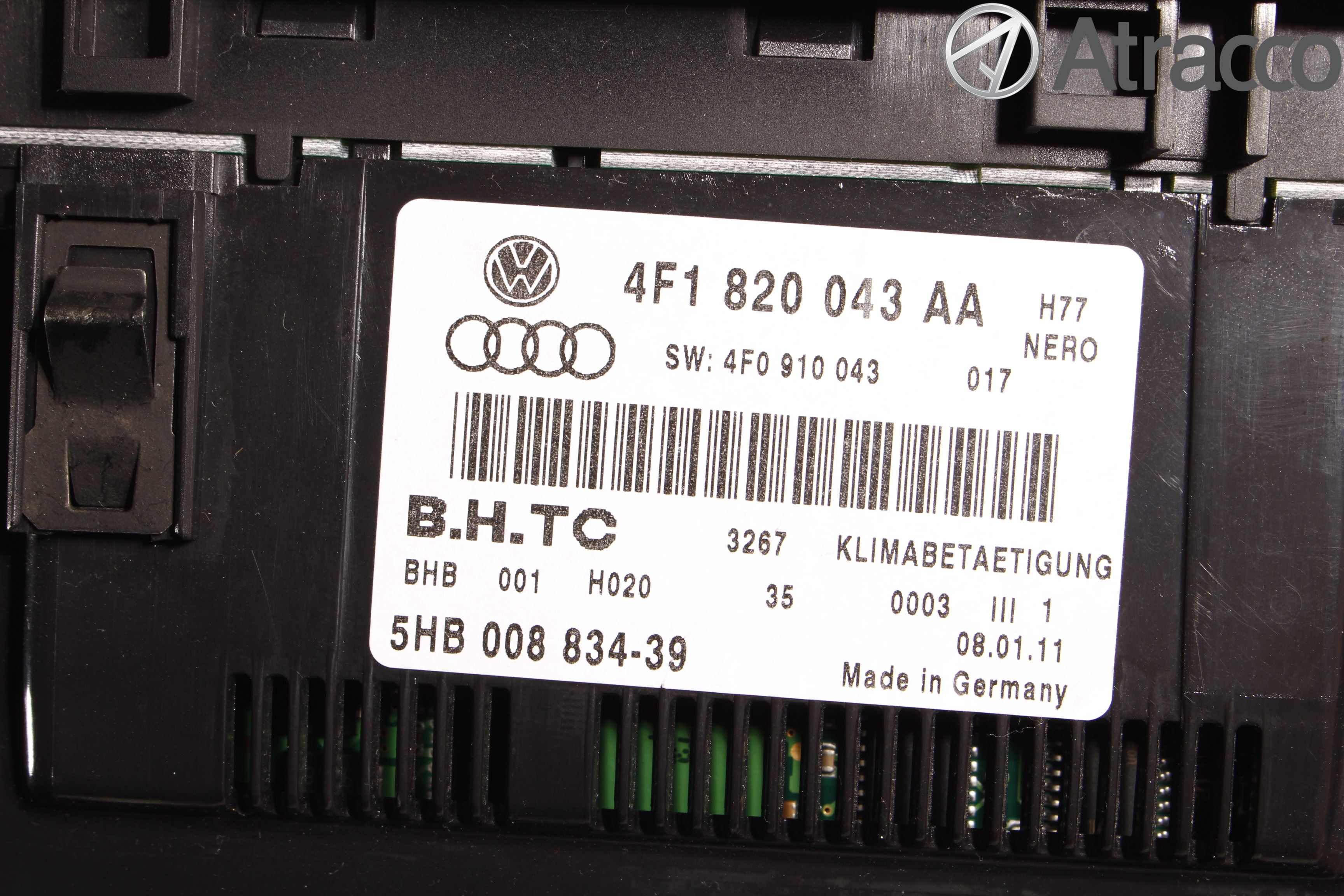 Audi A6/S6     05-11 Ac Styrenhet Ac Manöveren