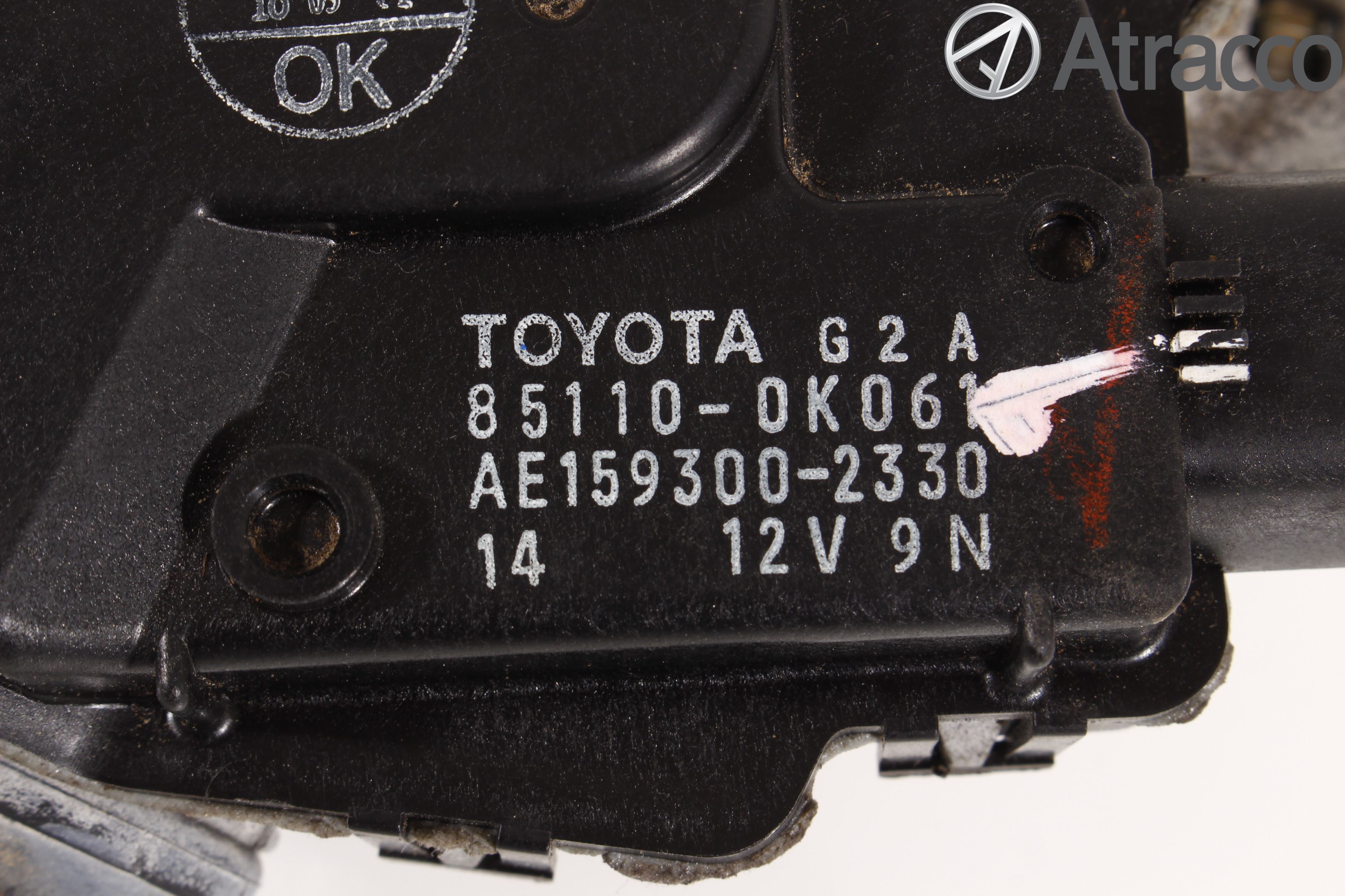 Toyota HILUX 05-16 Torkarmotor Vindruta