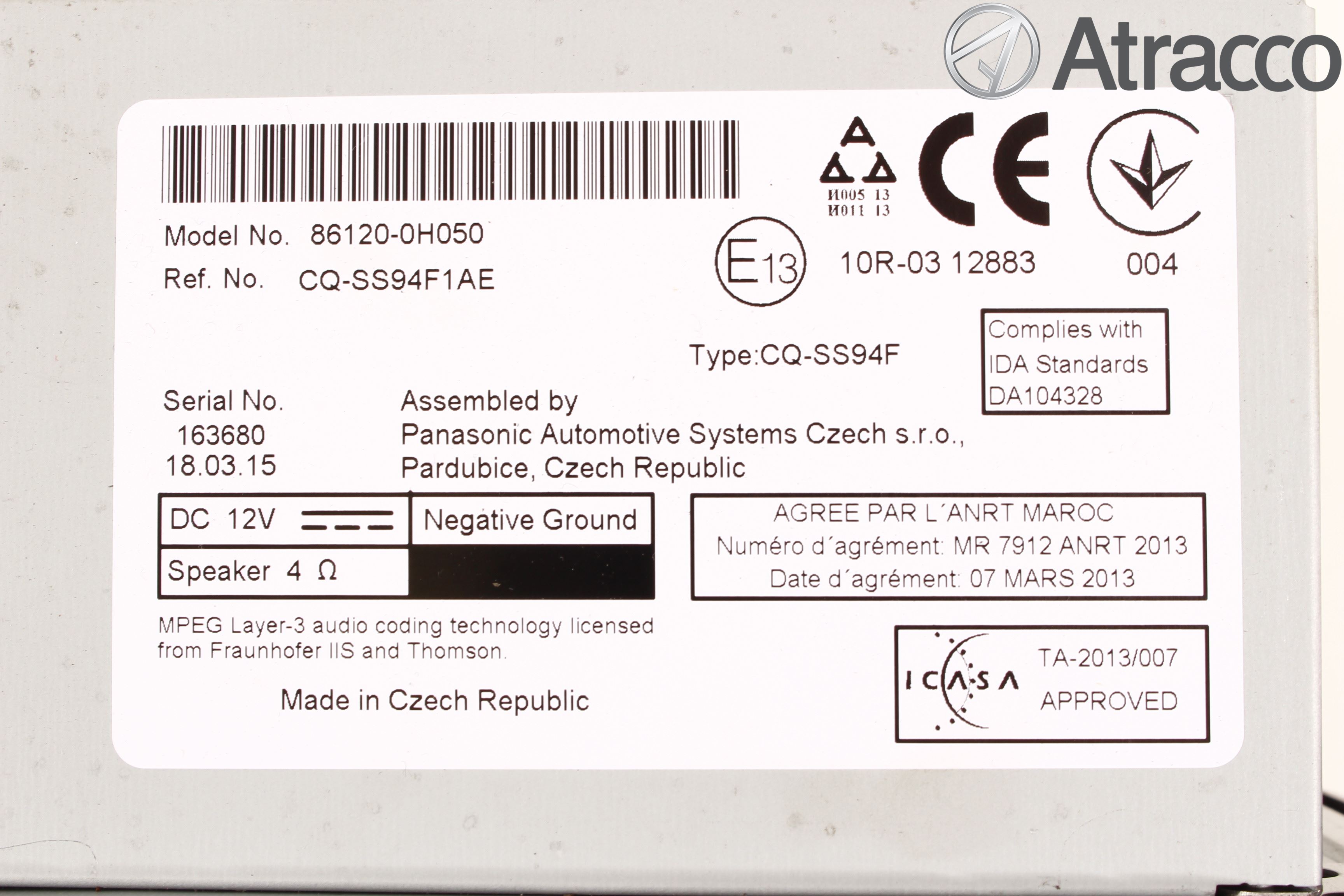 Toyota AYGO 15-21 Cd Radio - Multimediapanel