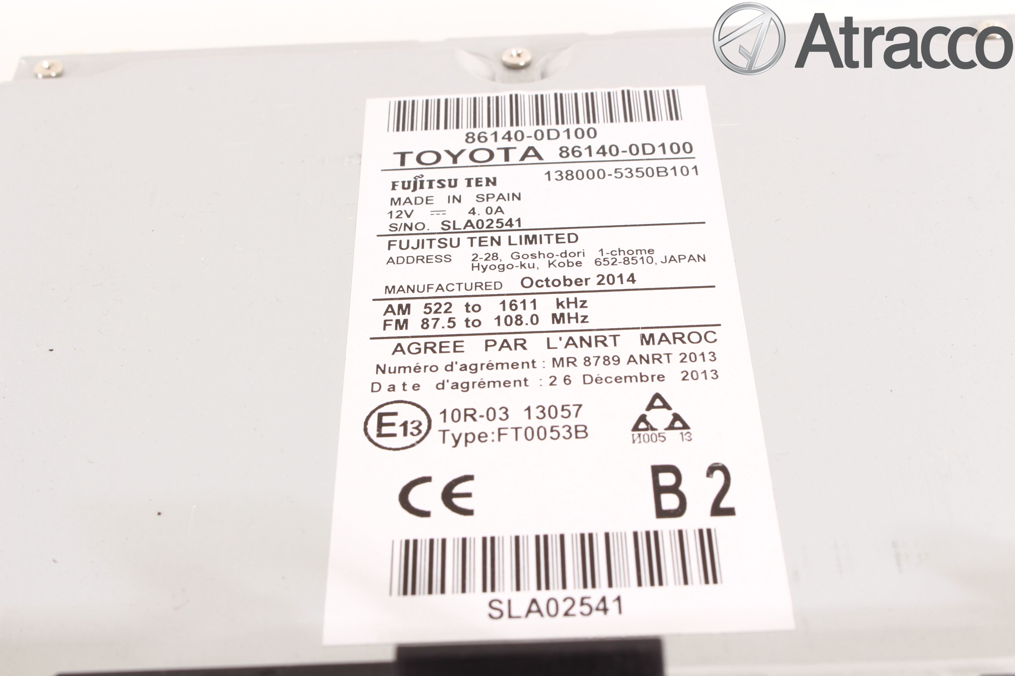 Toyota YARIS XP130 15-20 Cd Radio - Multimediapanel