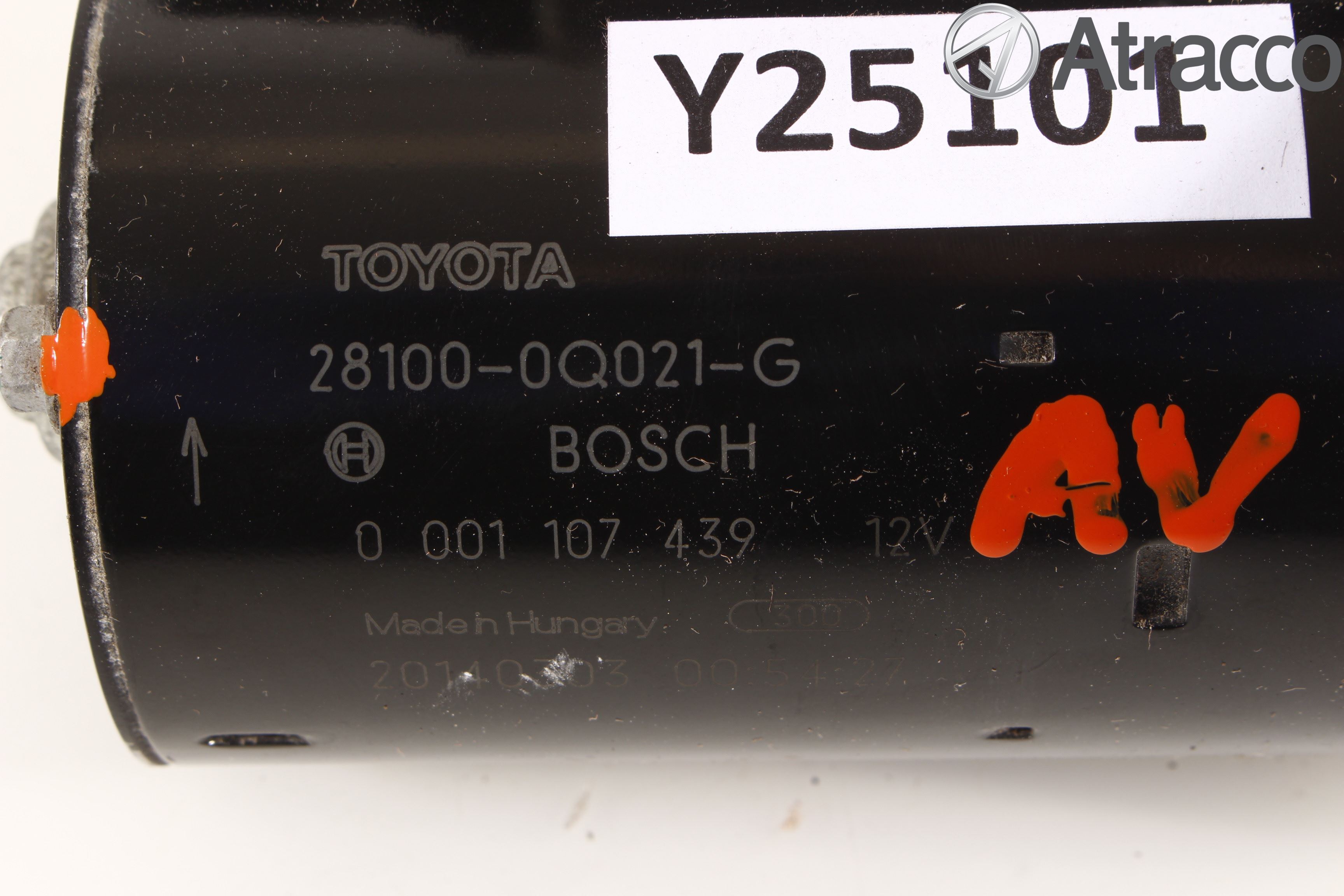 Toyota AYGO 06-14 Startmotor