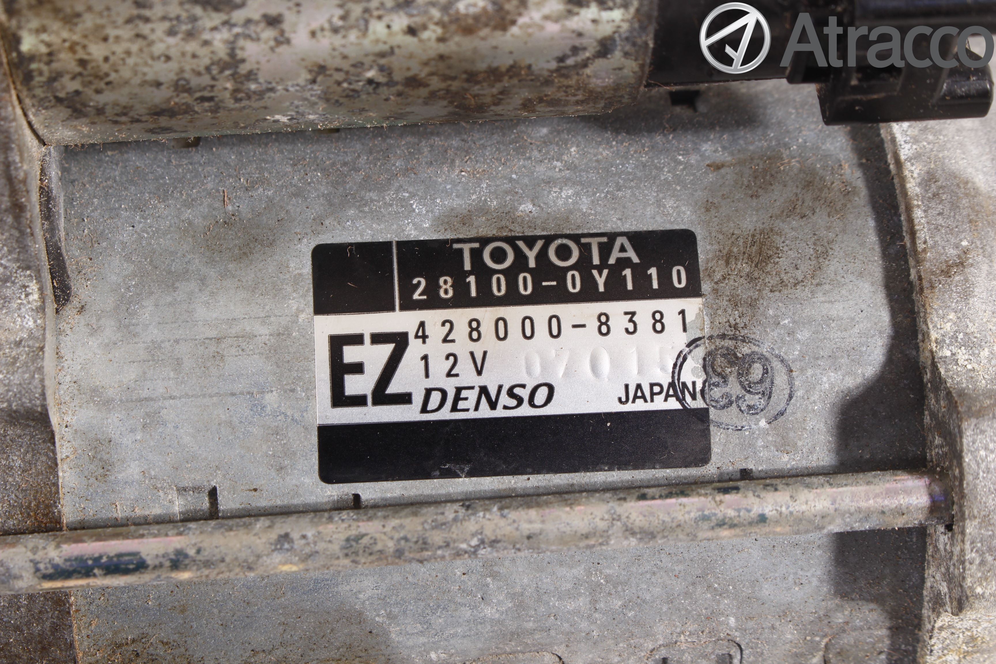 Toyota YARIS XP130 12-14 Startmotor