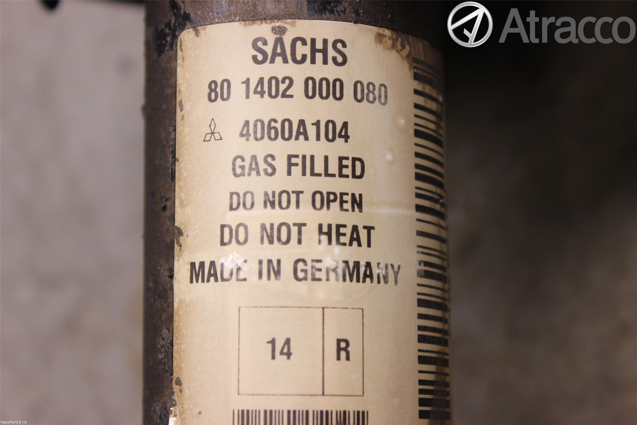 Mitsubishi COLT 09-13 Fjäderben Fram Höger