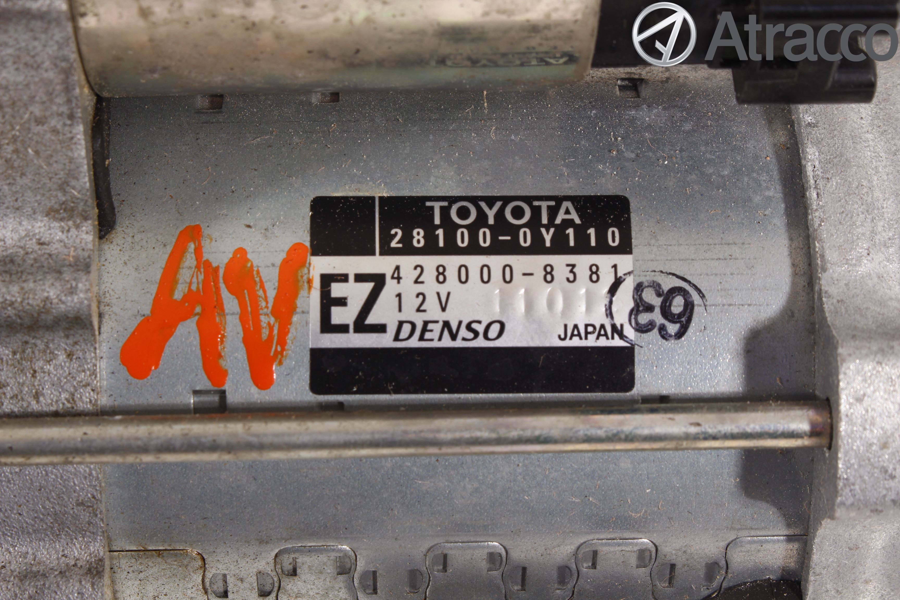 Toyota YARIS XP130 12-14 Startmotor