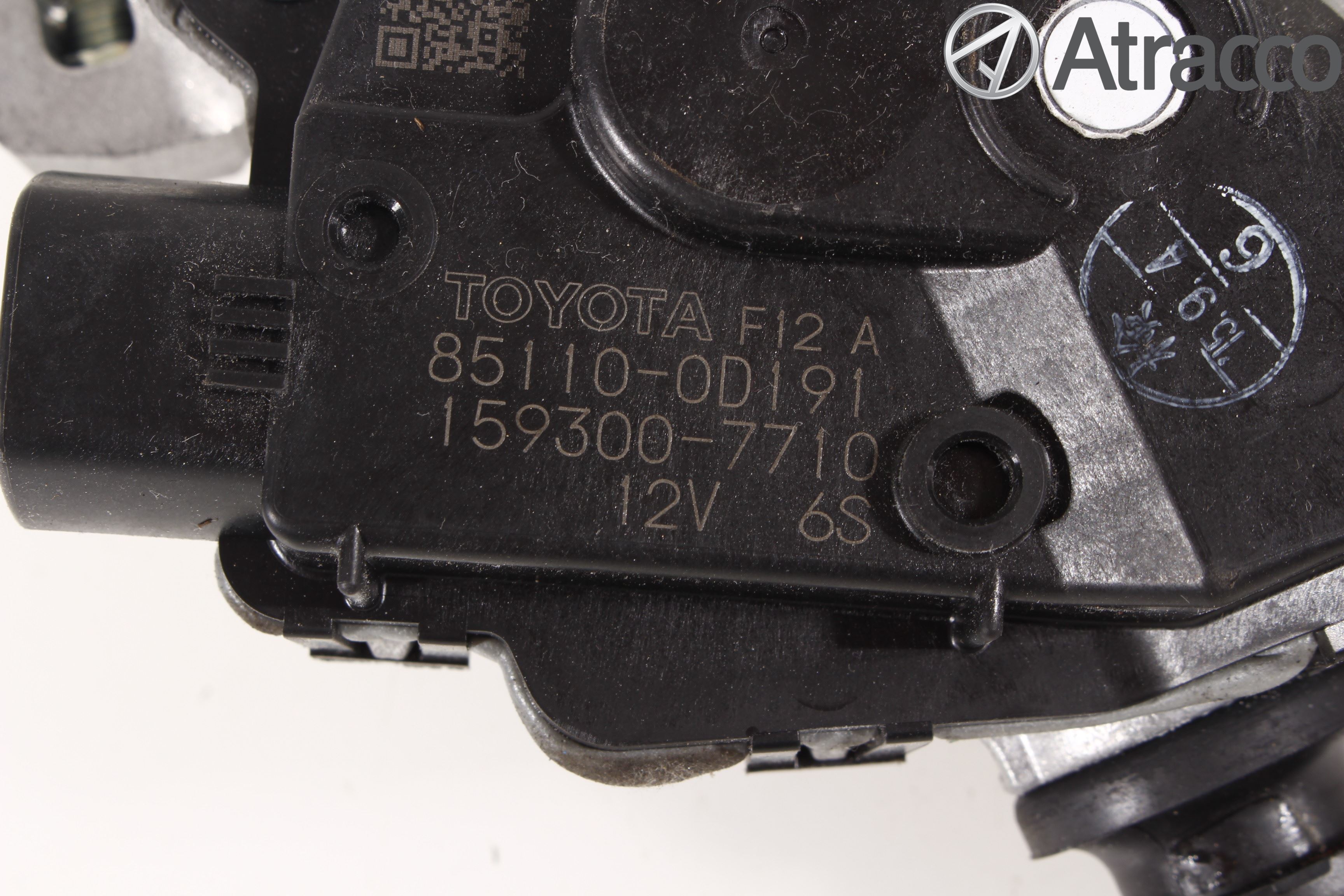Toyota YARIS XP130 15-20 Torkarmotor Vindruta