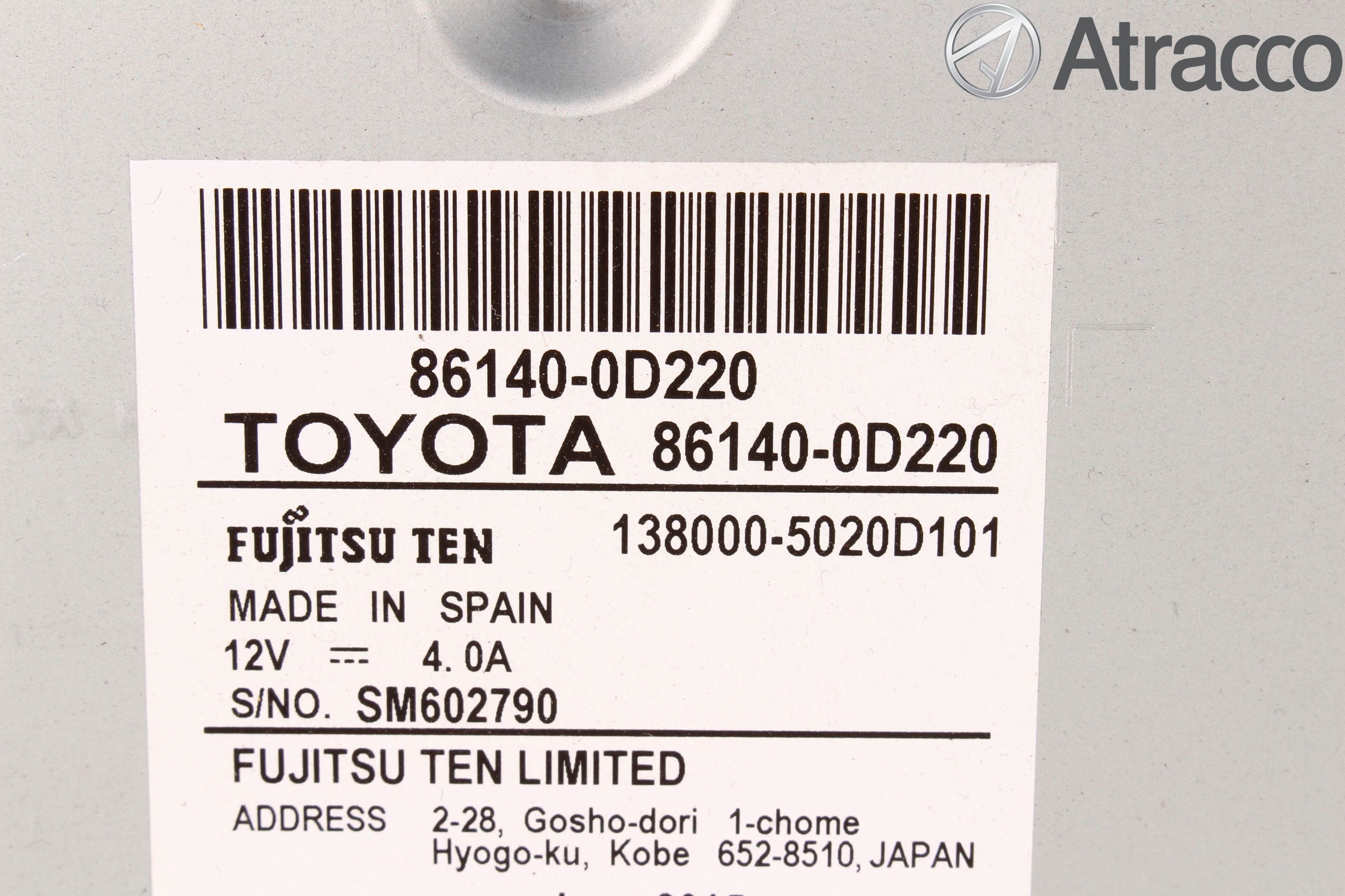 Toyota YARIS XP130 15-20 Cd Radio - Multimediapanel