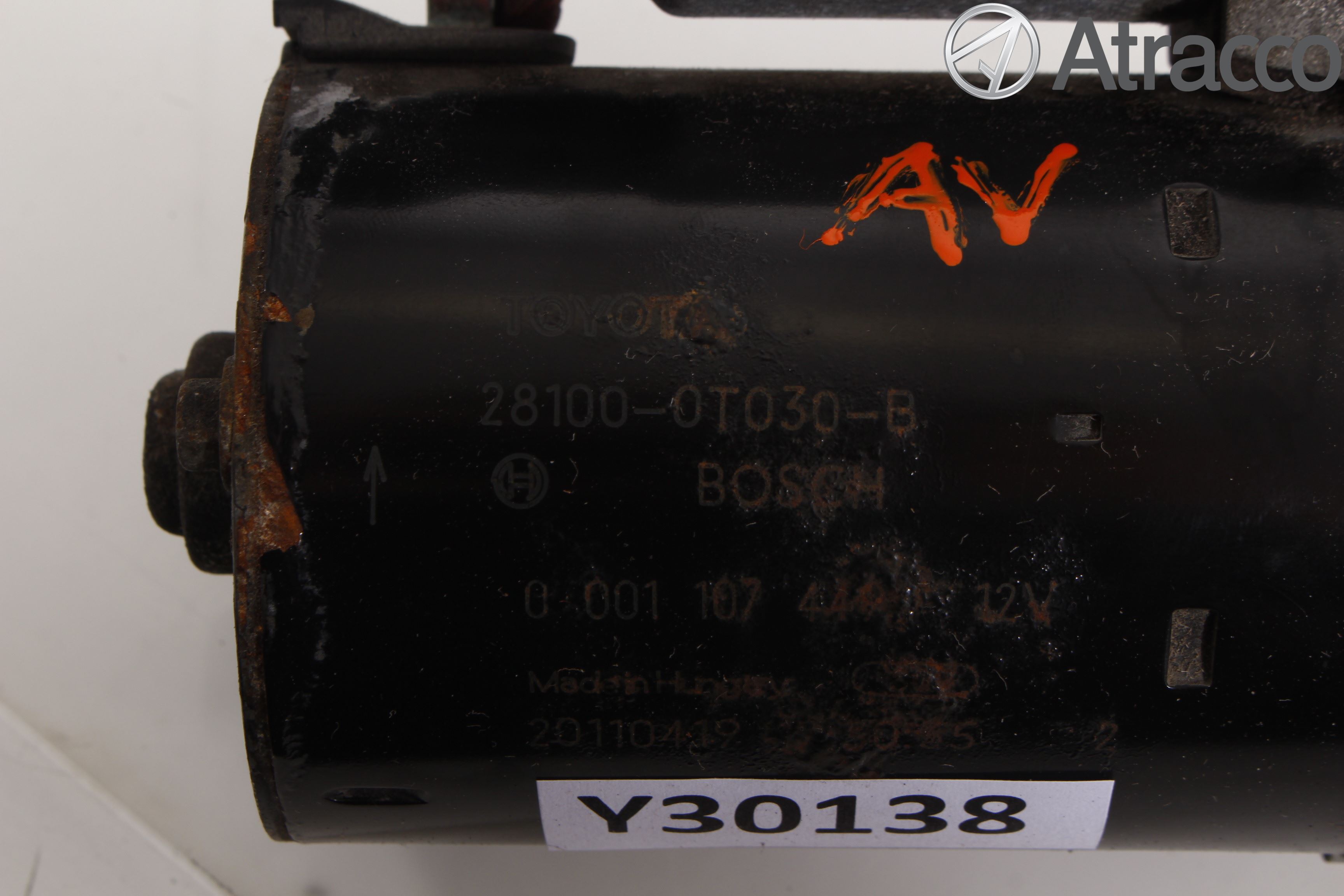 Toyota AURIS 10-12 Startmotor