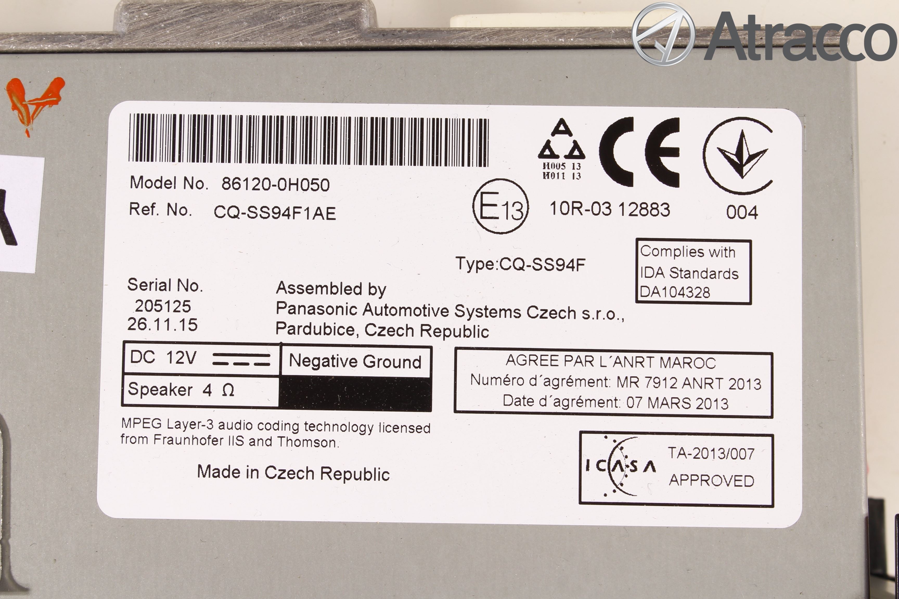Toyota AYGO 15-21 Cd Radio - Multimediapanel