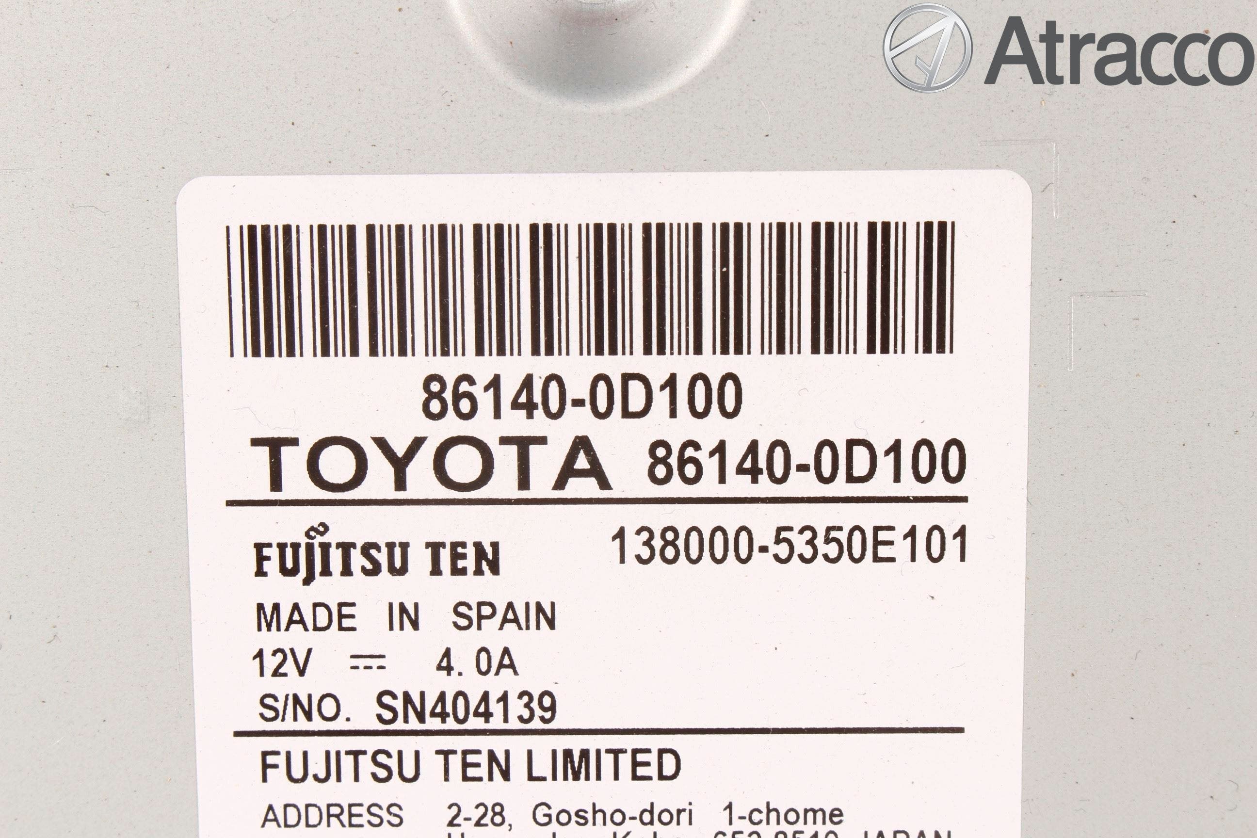 Toyota YARIS XP130 15-20 Cd Radio - Multimediapanel