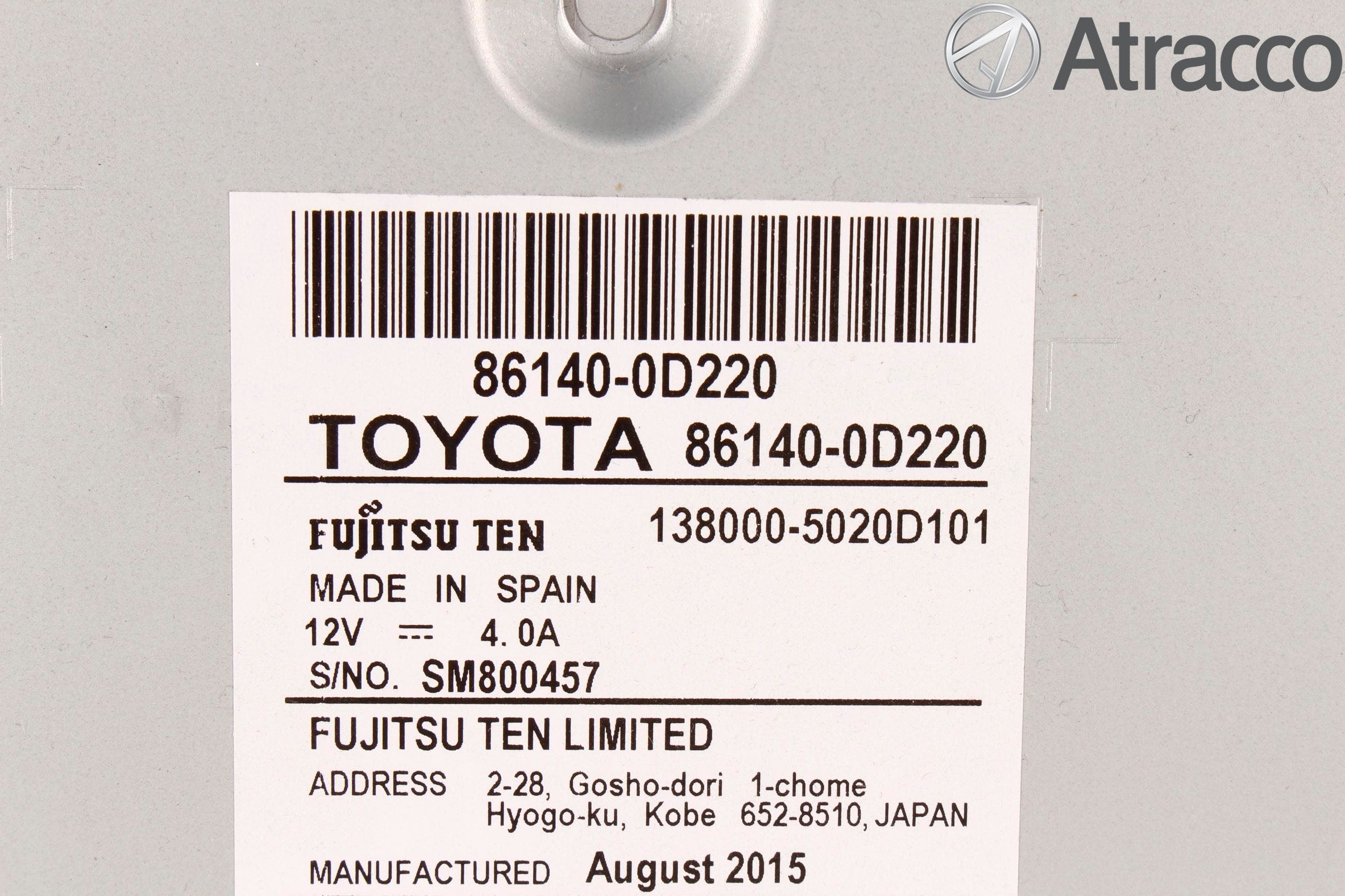 Toyota YARIS XP130 15-20 Cd Radio - Multimediapanel