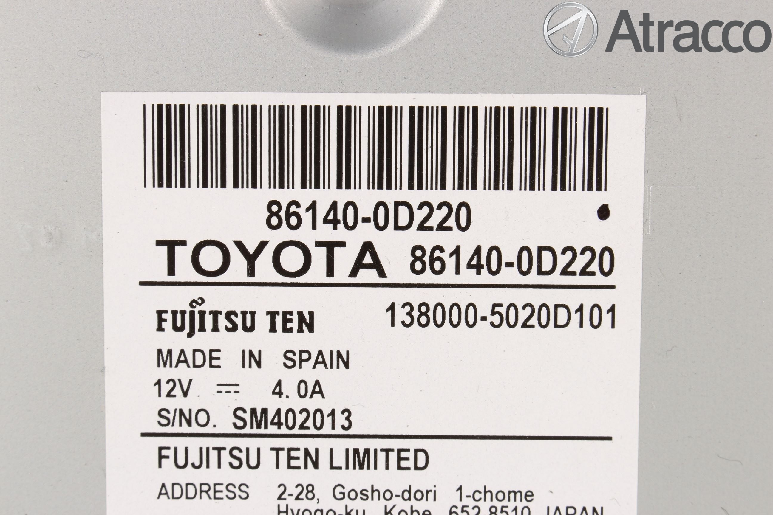 Toyota YARIS XP130 15-20 Cd Radio - Multimediapanel