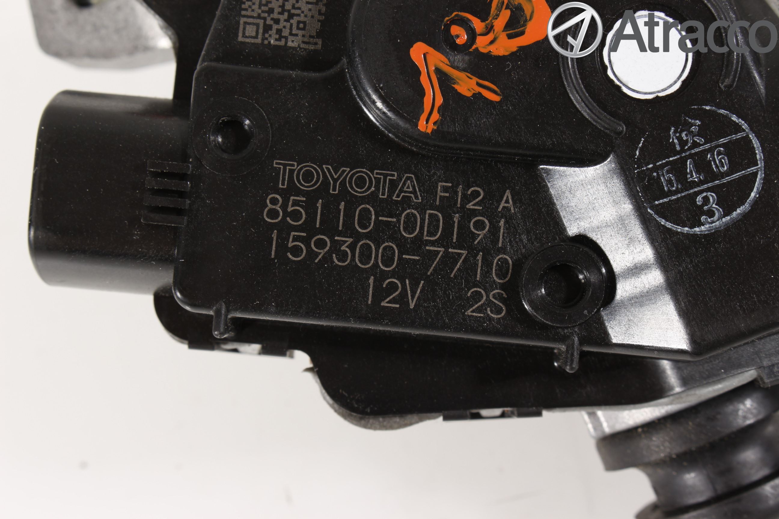 Toyota YARIS XP130 15-20 Torkarmotor Vindruta