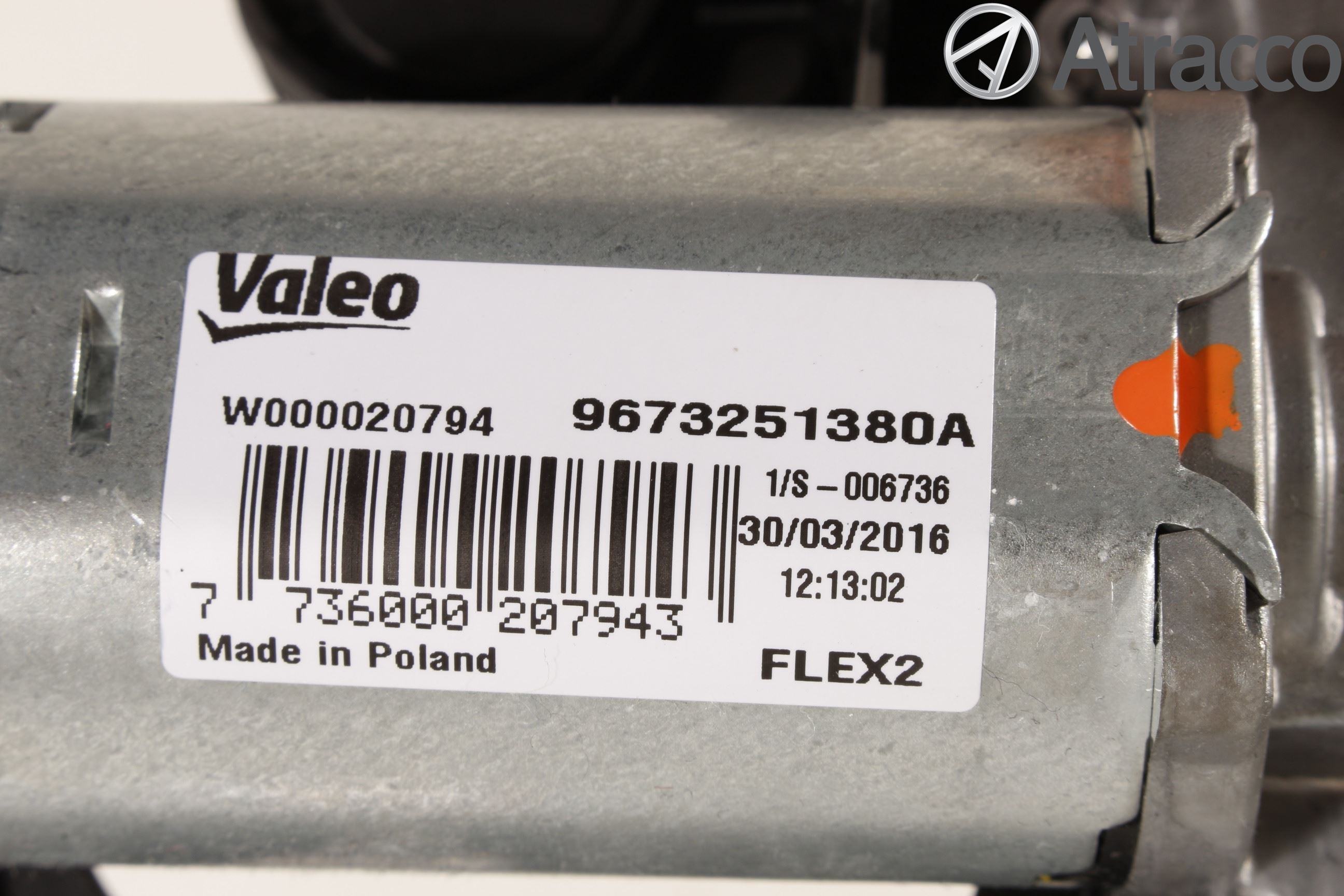Peugeot PEUGOT 208 16-19 Torkarmotor Baklucka