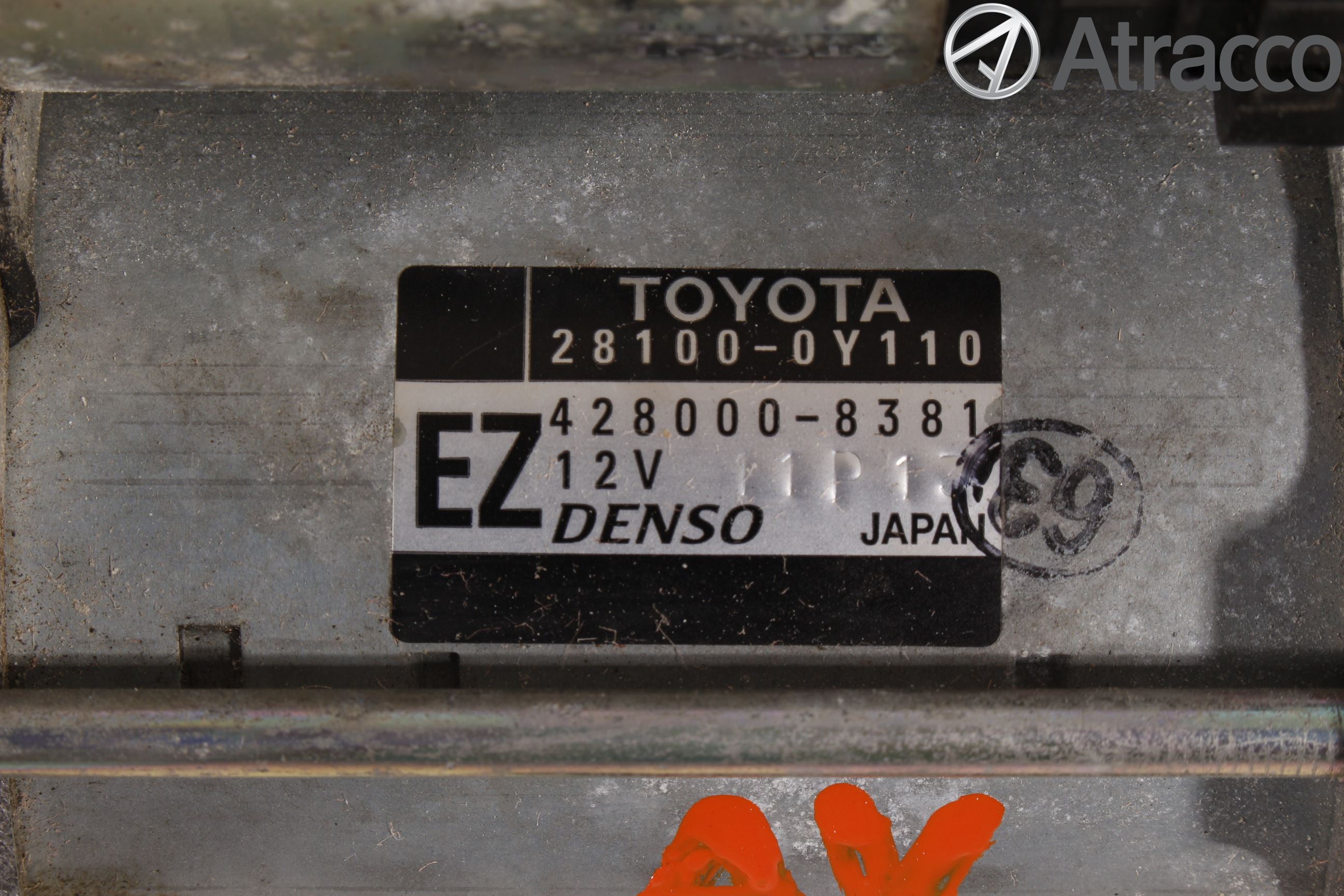 Toyota YARIS XP130 12-14 Startmotor