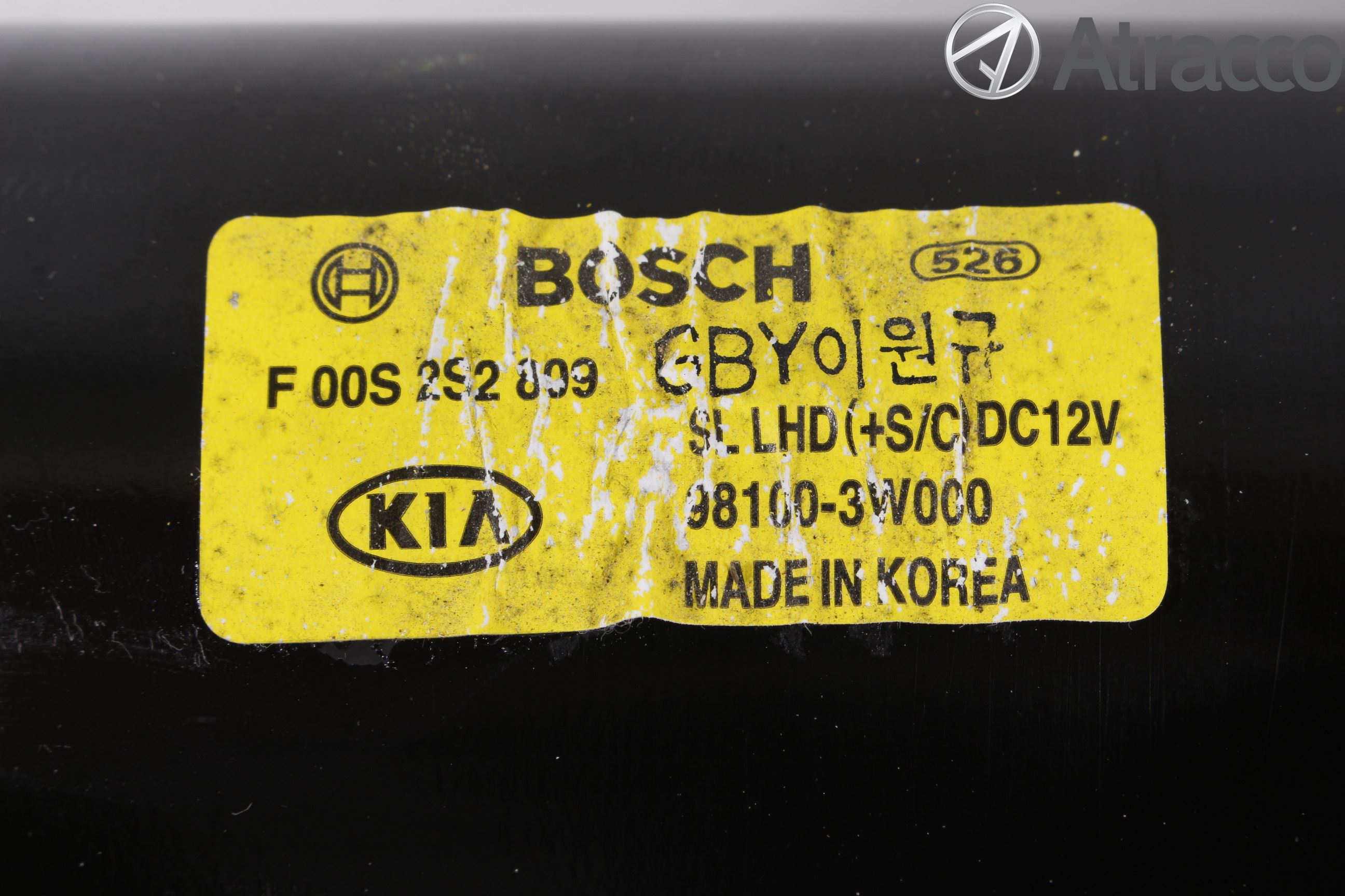 Kia SPORTAGE (SL) 11-15 Torkarmotor Vindruta