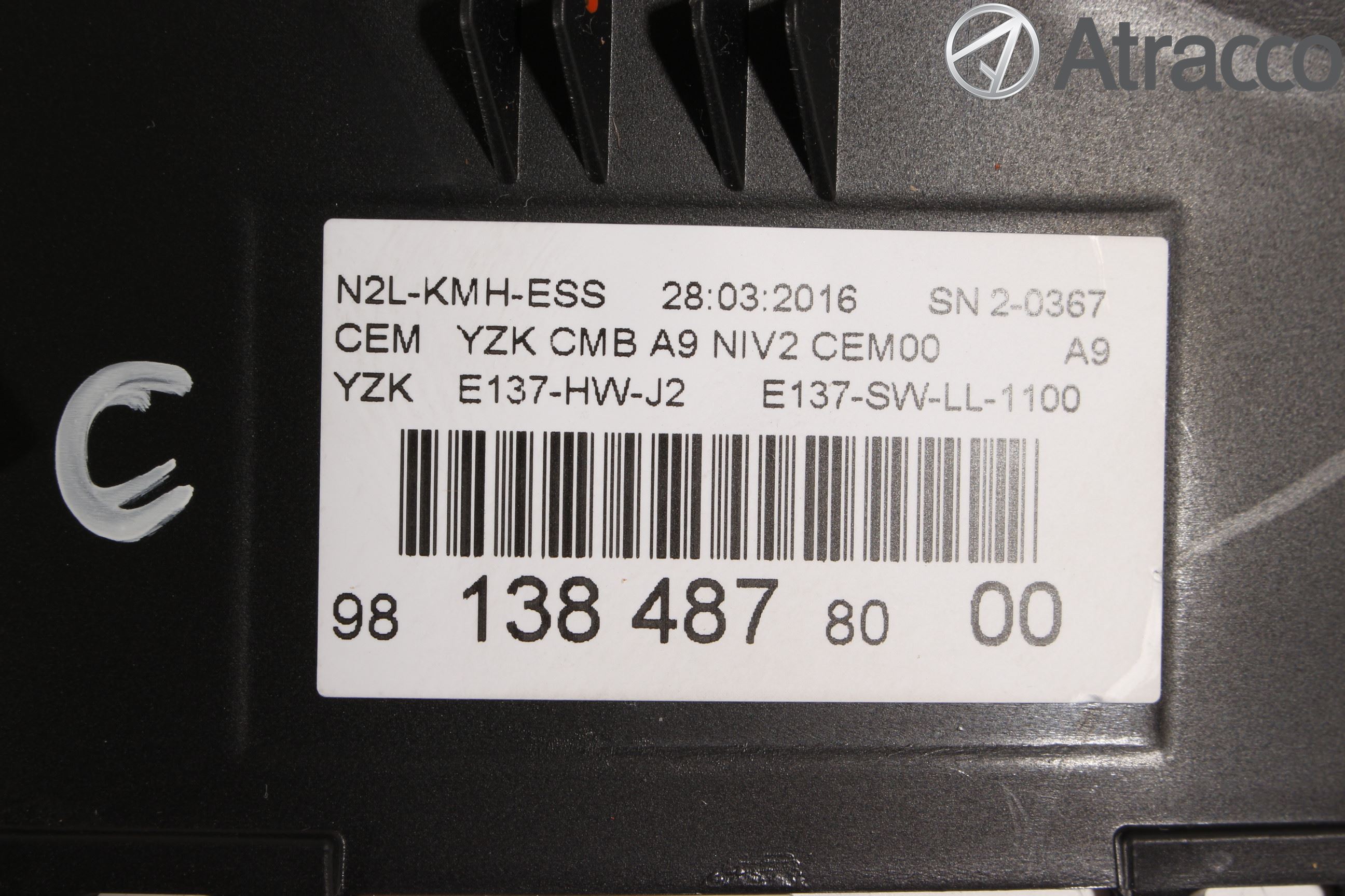 Peugeot PEUGOT 208 16-19 Instrument Komb